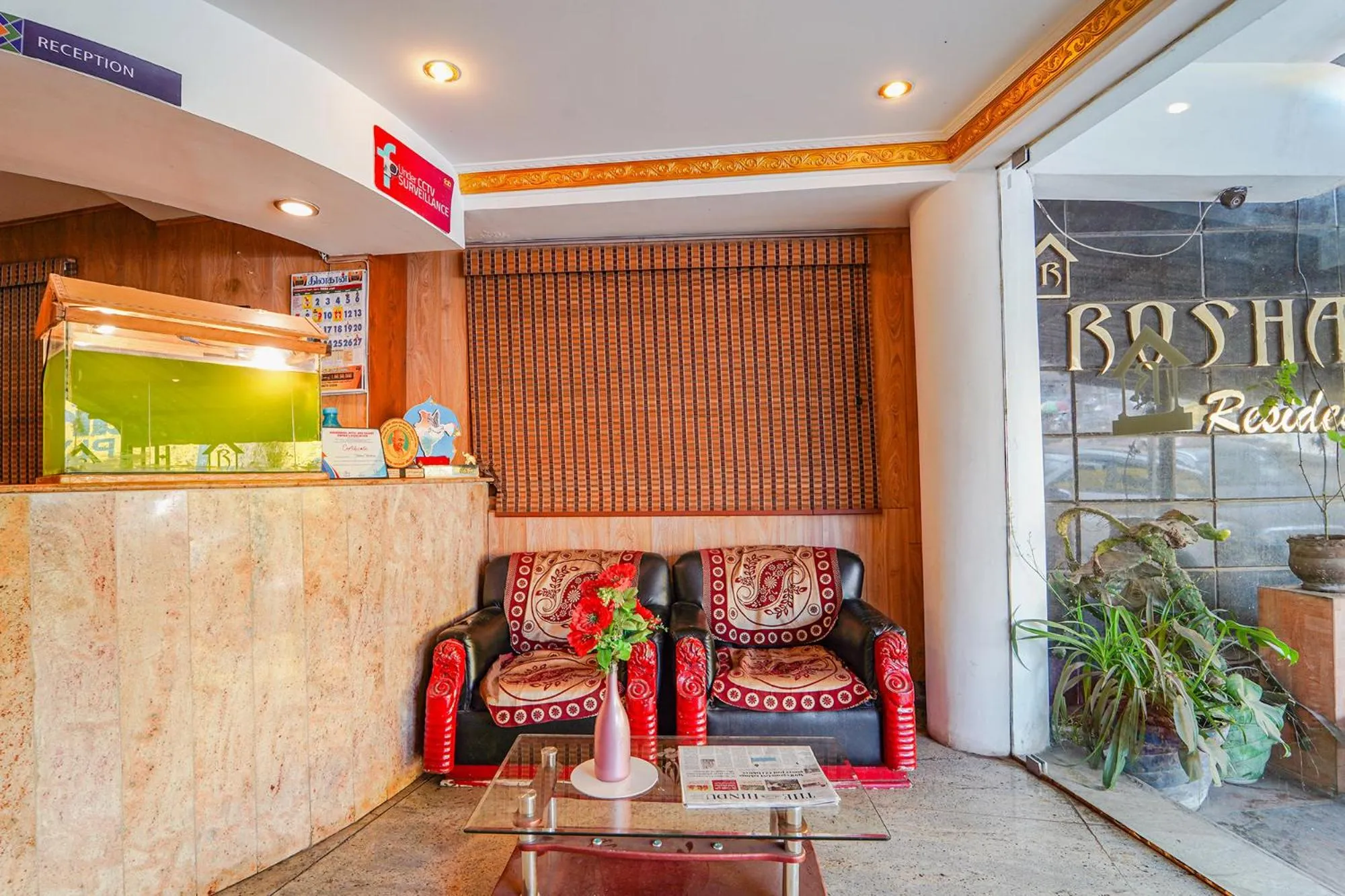 Seating area in FabHotel Roshan Residency - Nr Kurinji Andavar Temple