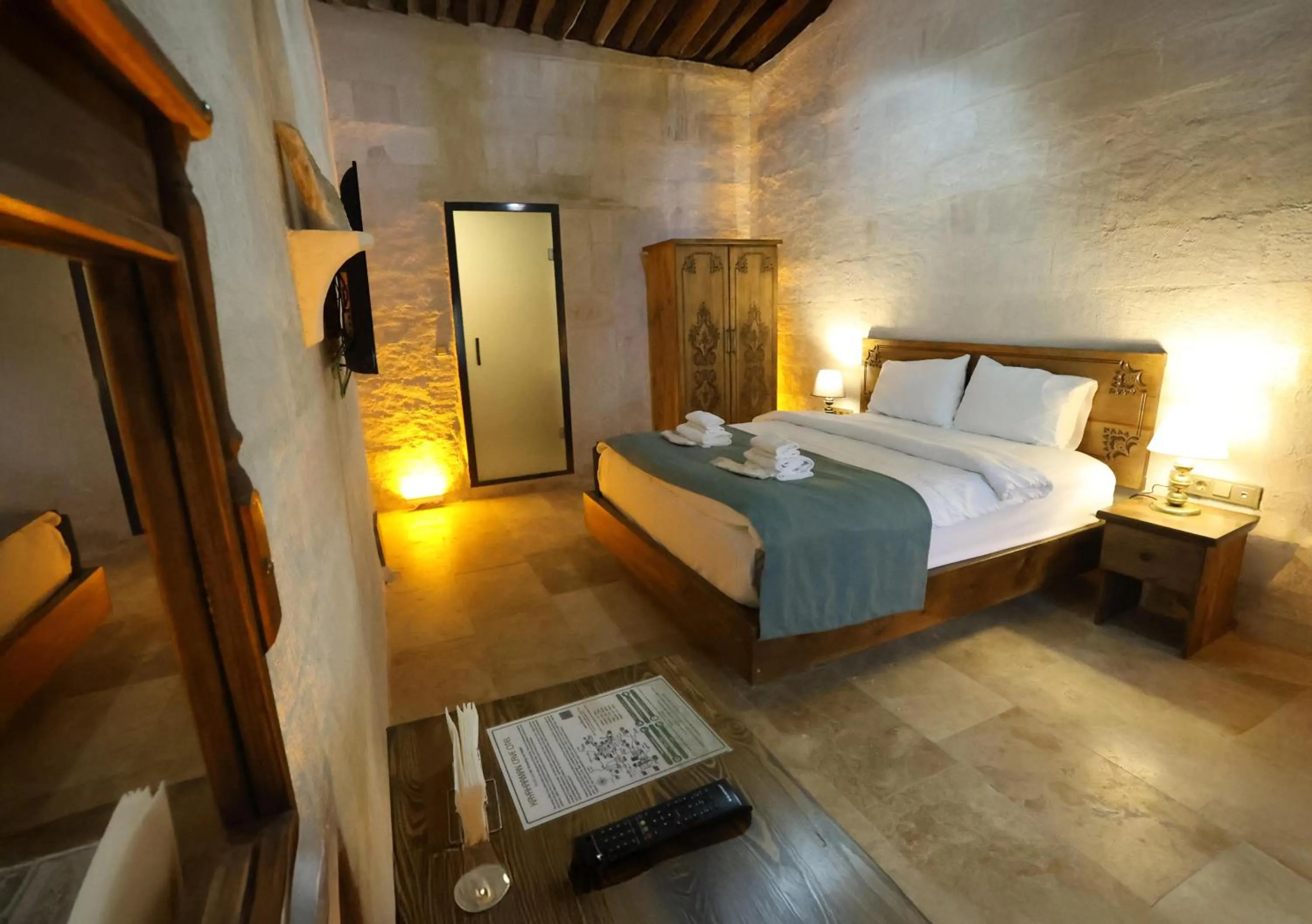 Bed in Kayaharman cave otel