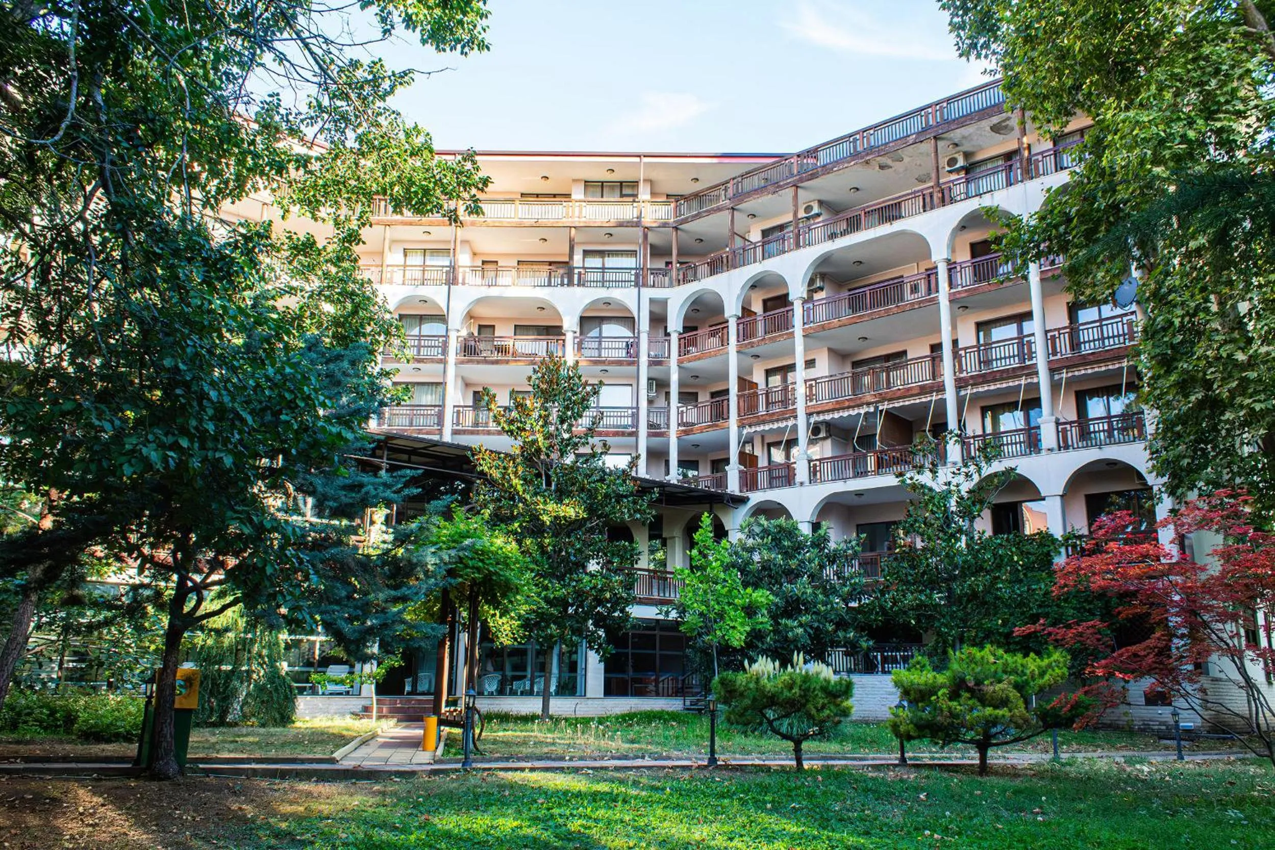 Property building in Estreya Residence Hotel and SPA