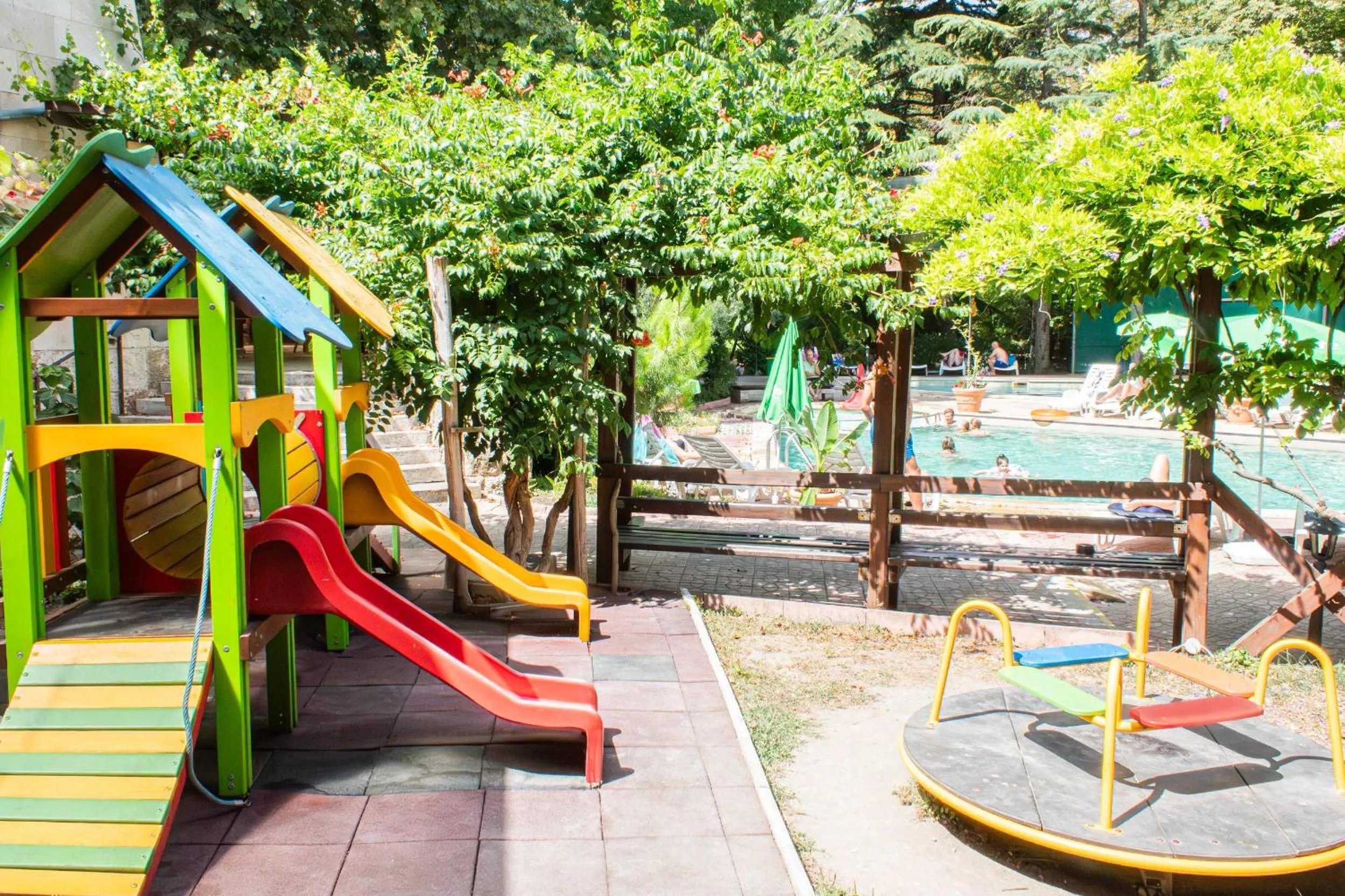 Children play ground in Estreya Residence Hotel and SPA