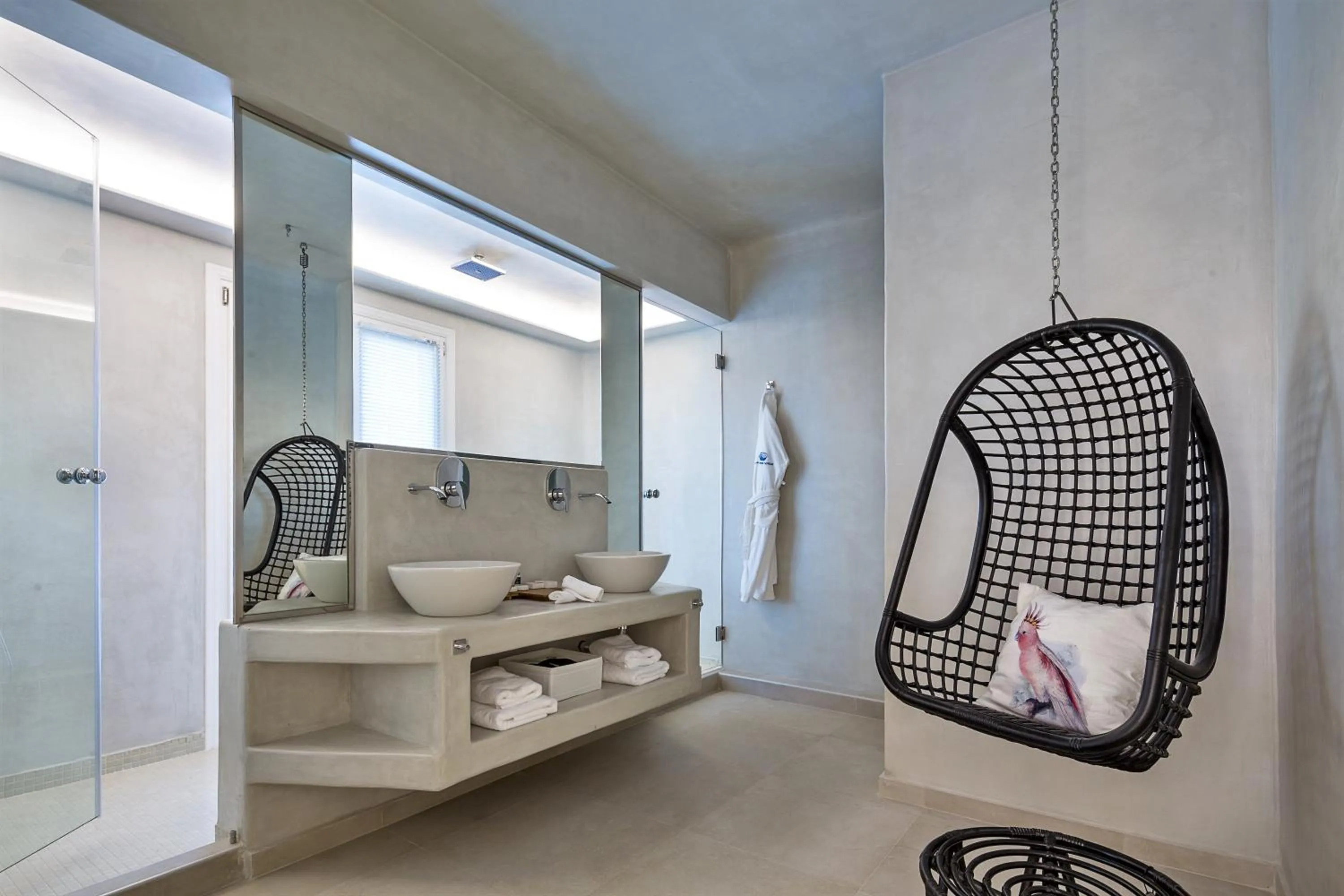 Bathroom in Art Hotel Santorini