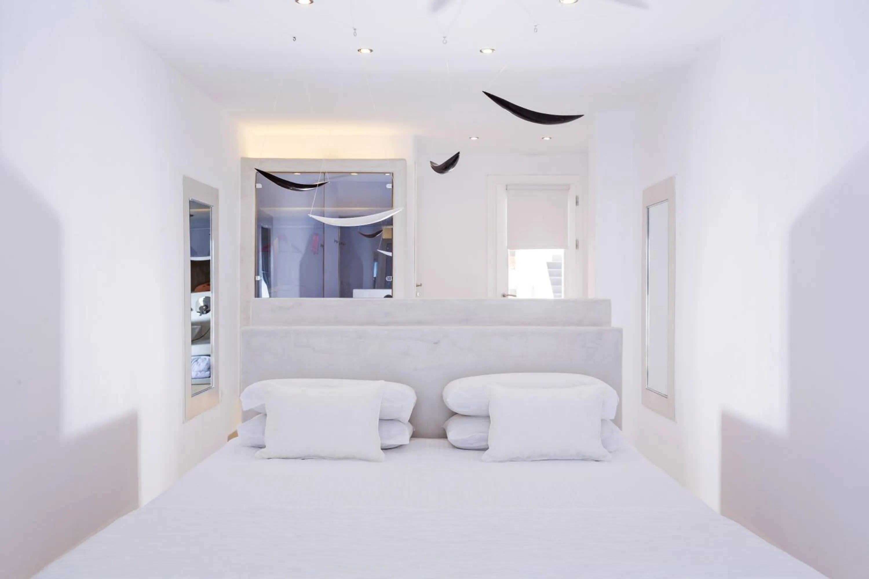 Bedroom, Bed in Art Hotel Santorini