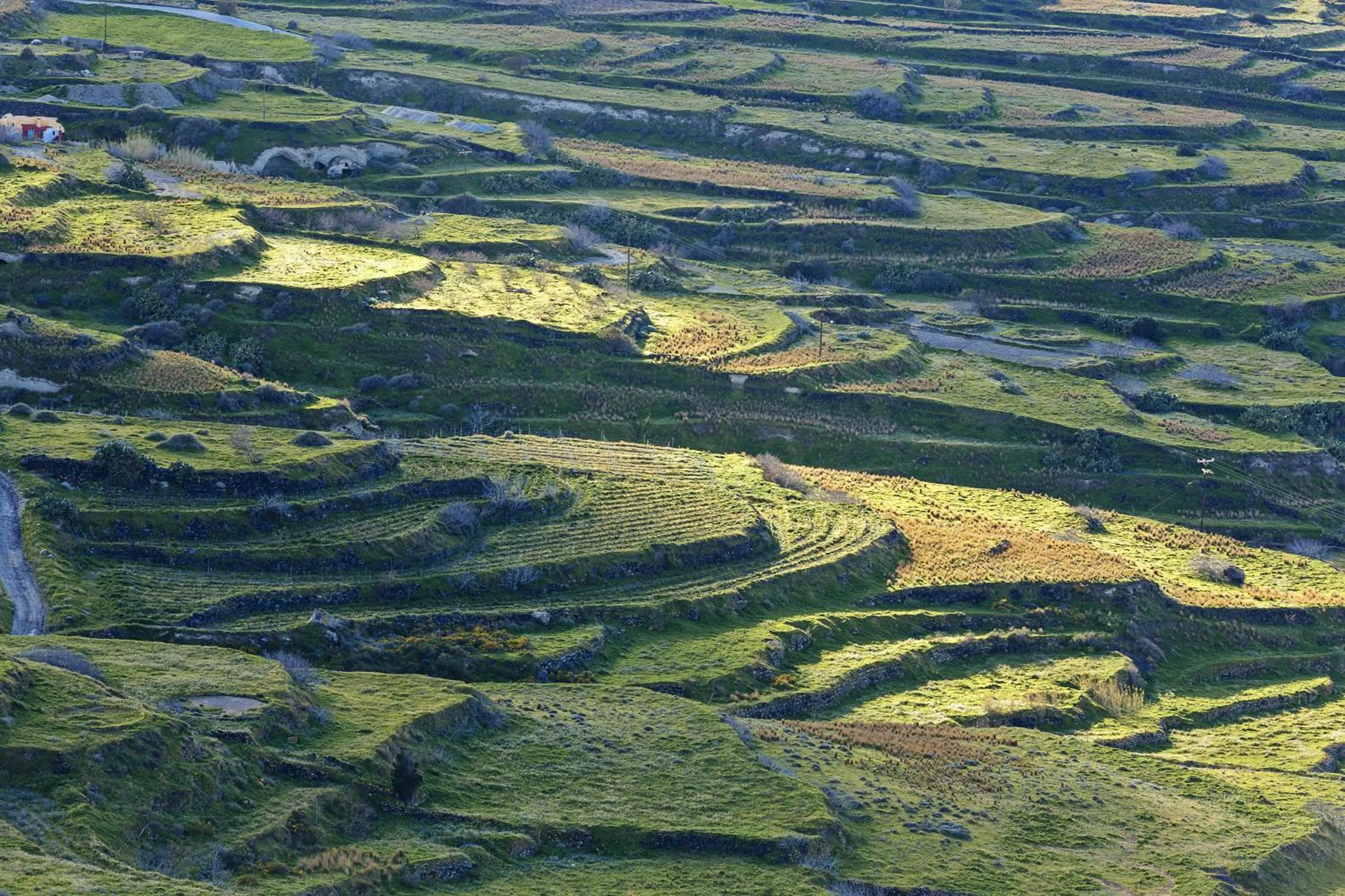 Natural landscape in Art Hotel Santorini