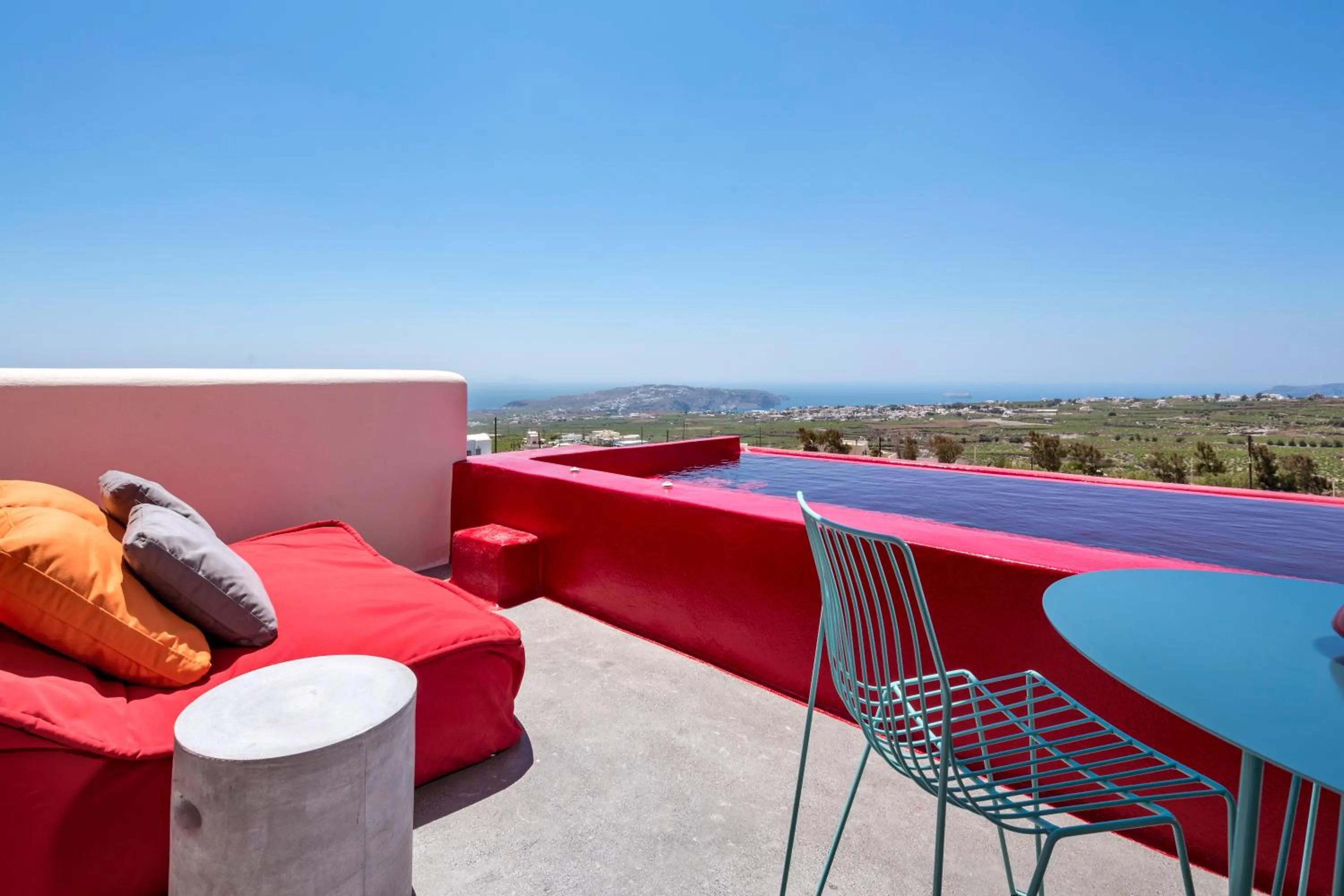 Balcony/Terrace in Art Hotel Santorini