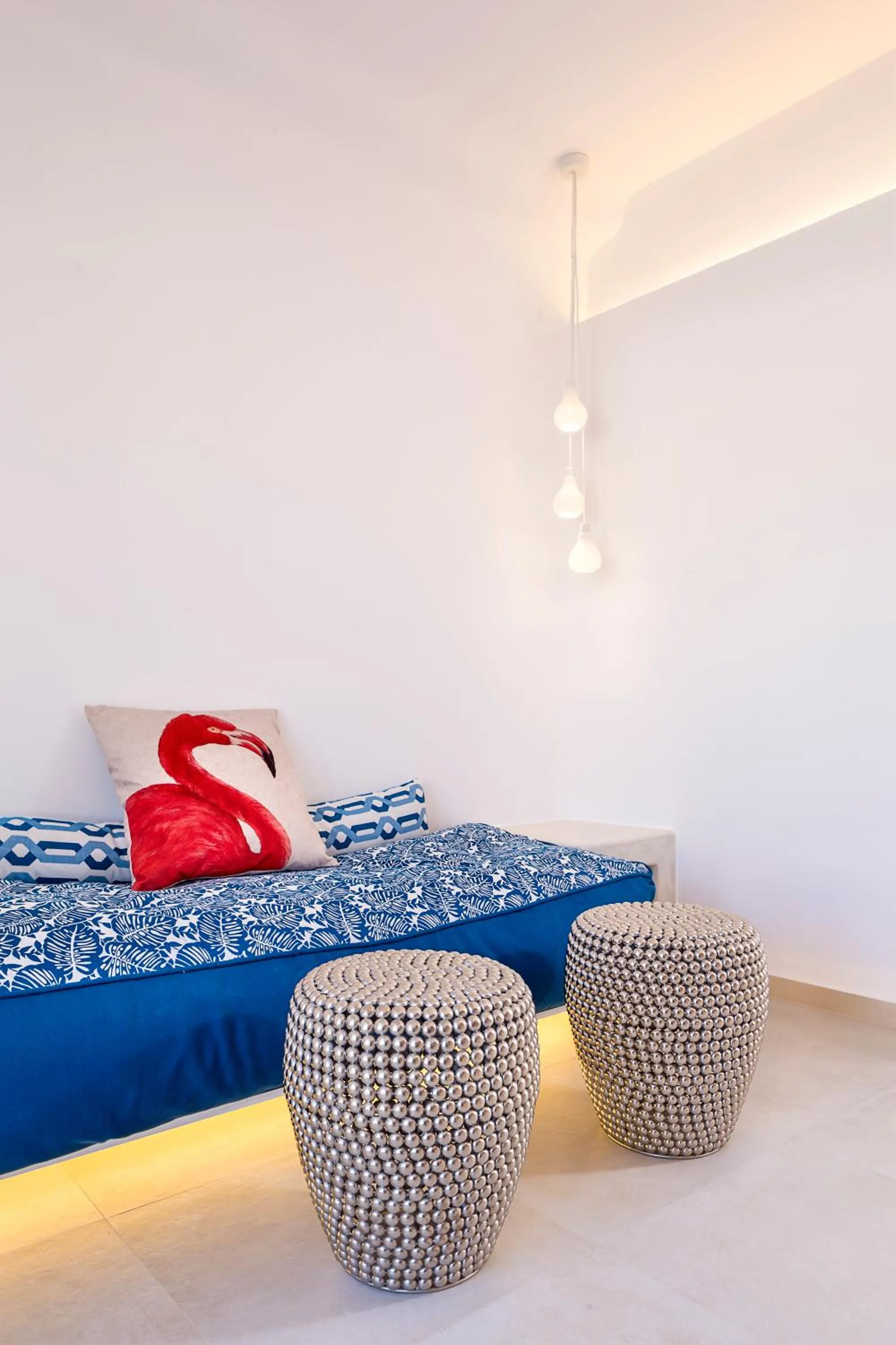 Bedroom, Bed in Art Hotel Santorini