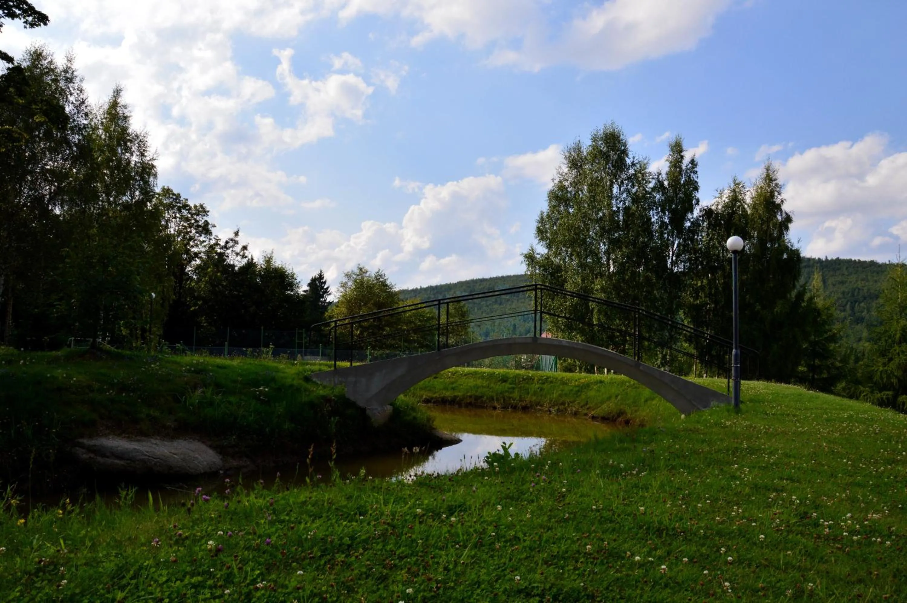 Garden view in Hotel Chojnik