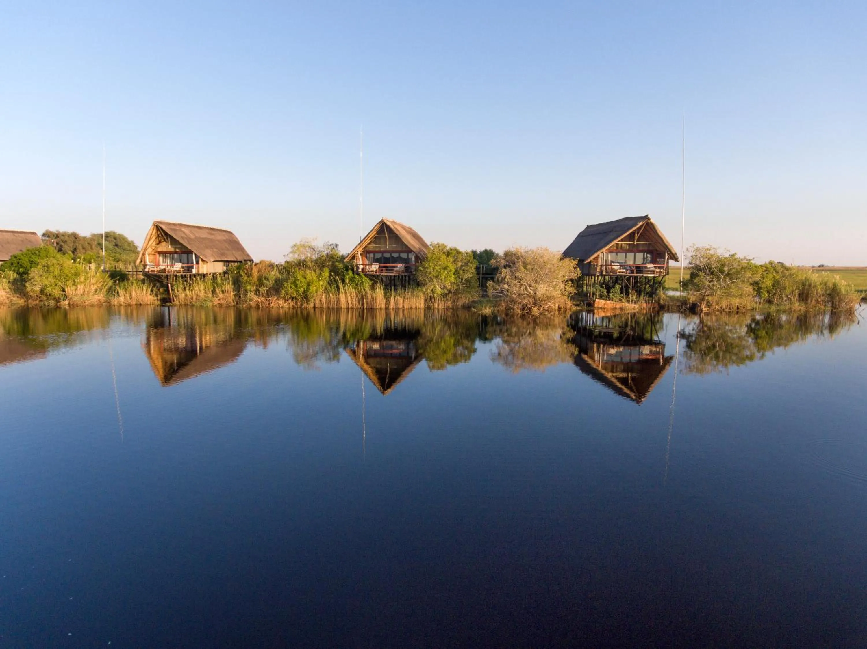 Property building in Chobe Water Villas