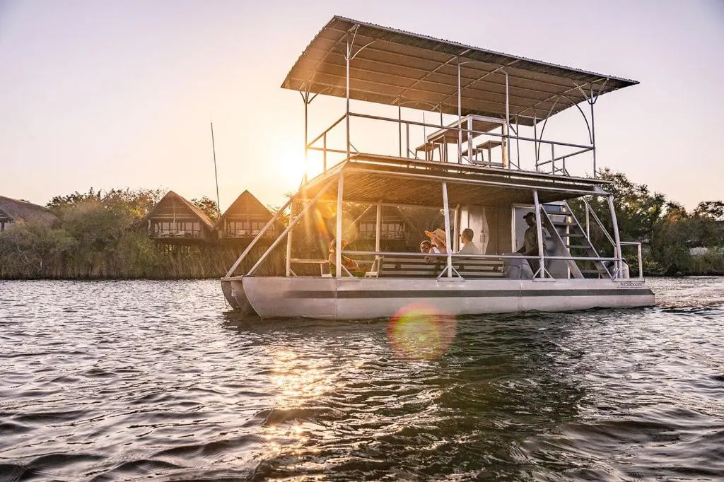 People in Chobe Water Villas