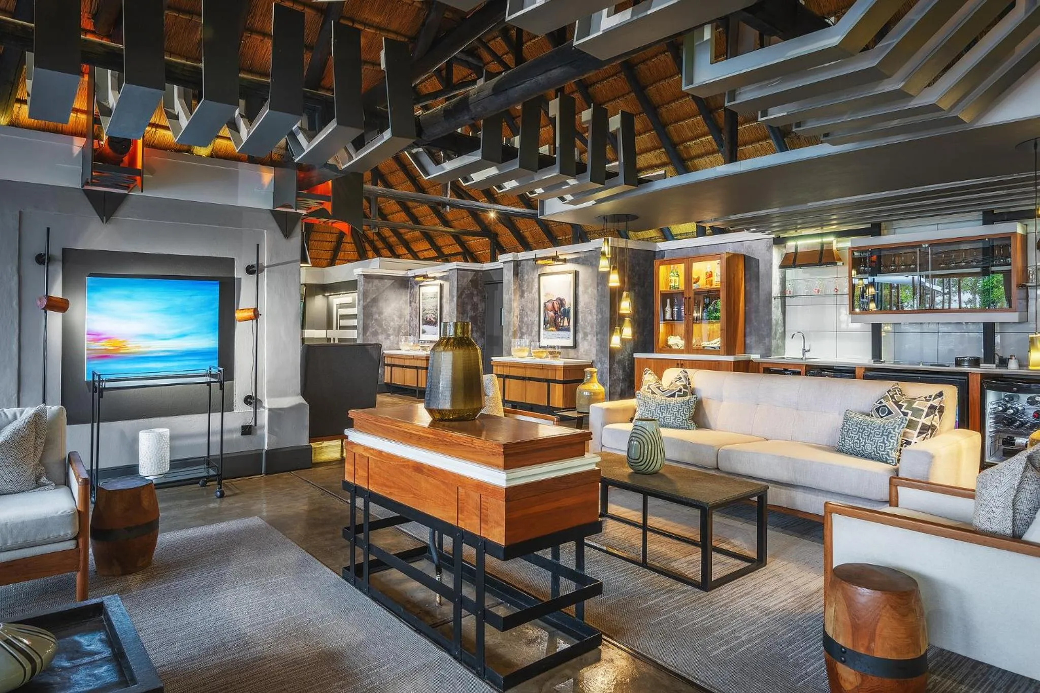 Lobby or reception in Chobe Water Villas