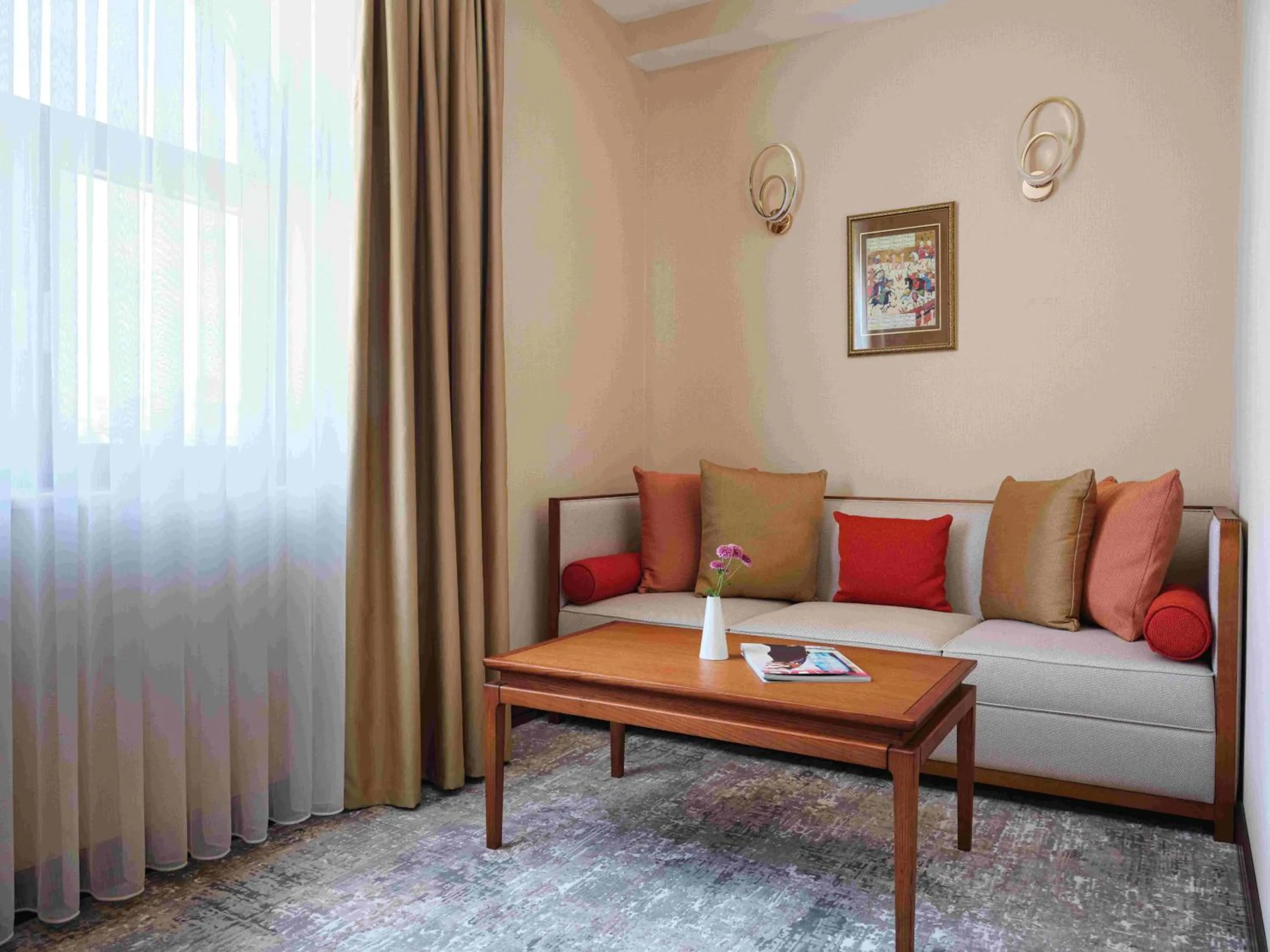 Seating area in The Central Point Hotel Baku