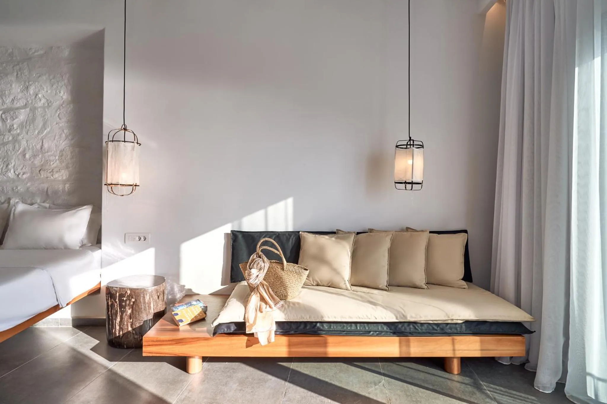 Seating area in Hippie Chic Hotel