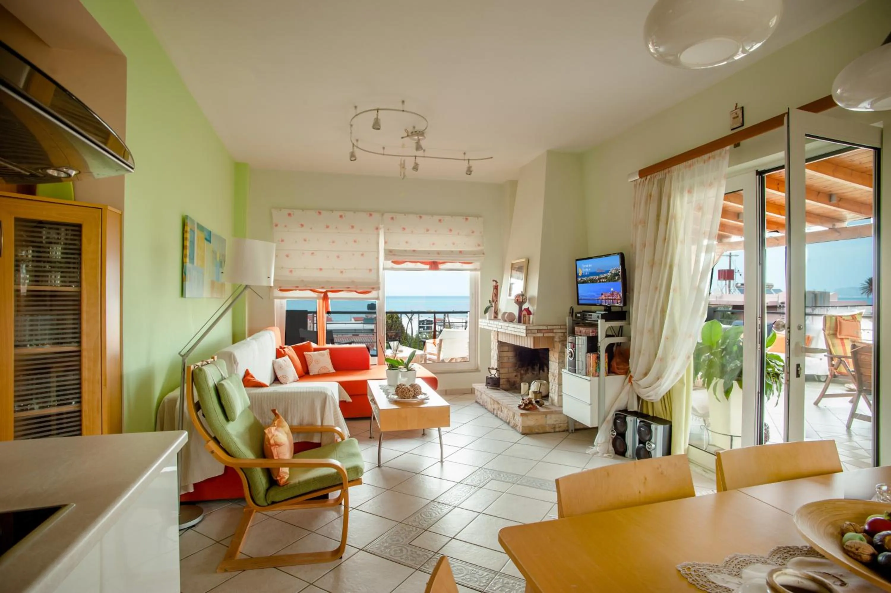 Living room in Stamatakis Boutique Studios