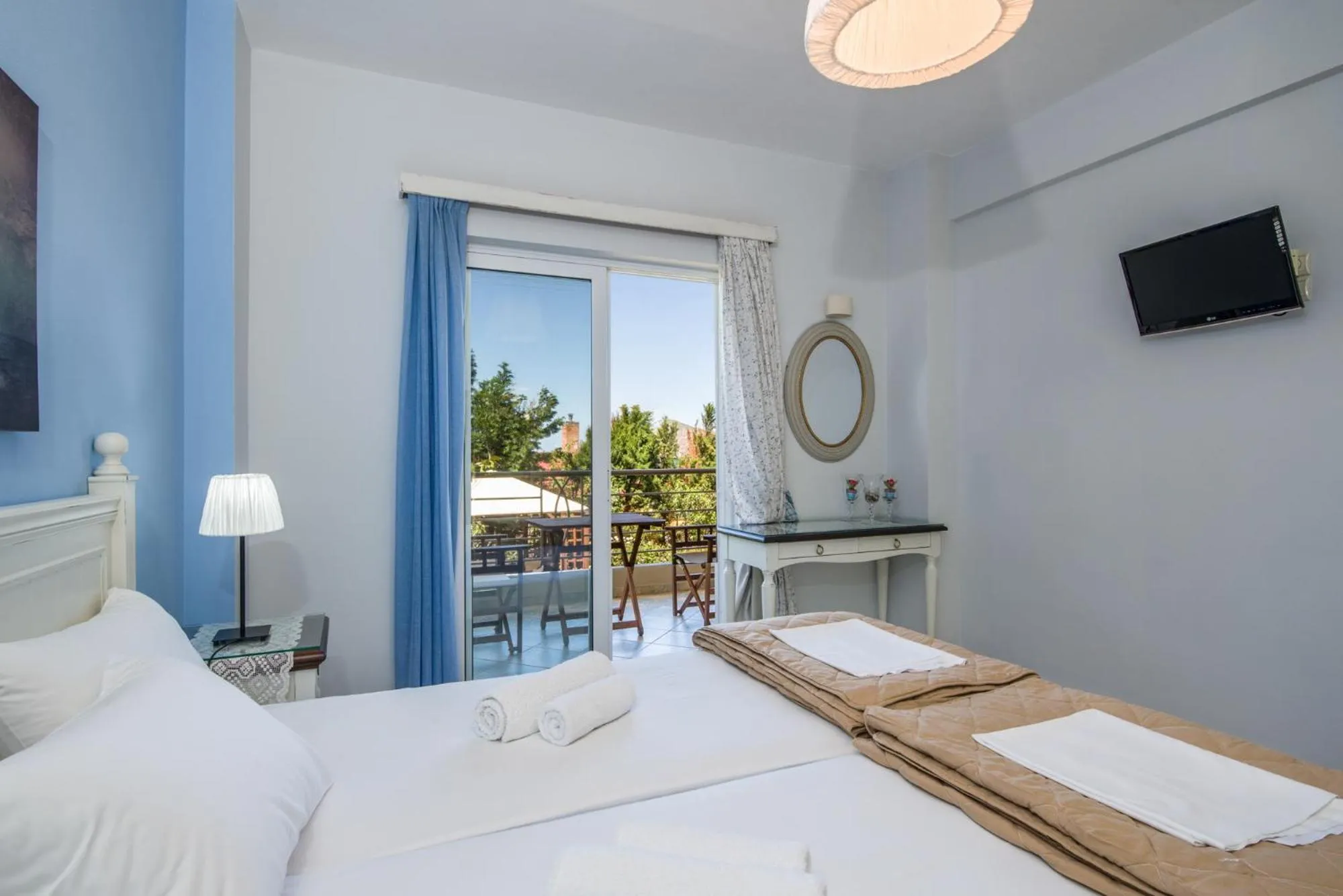 Bed in Stamatakis Boutique Studios