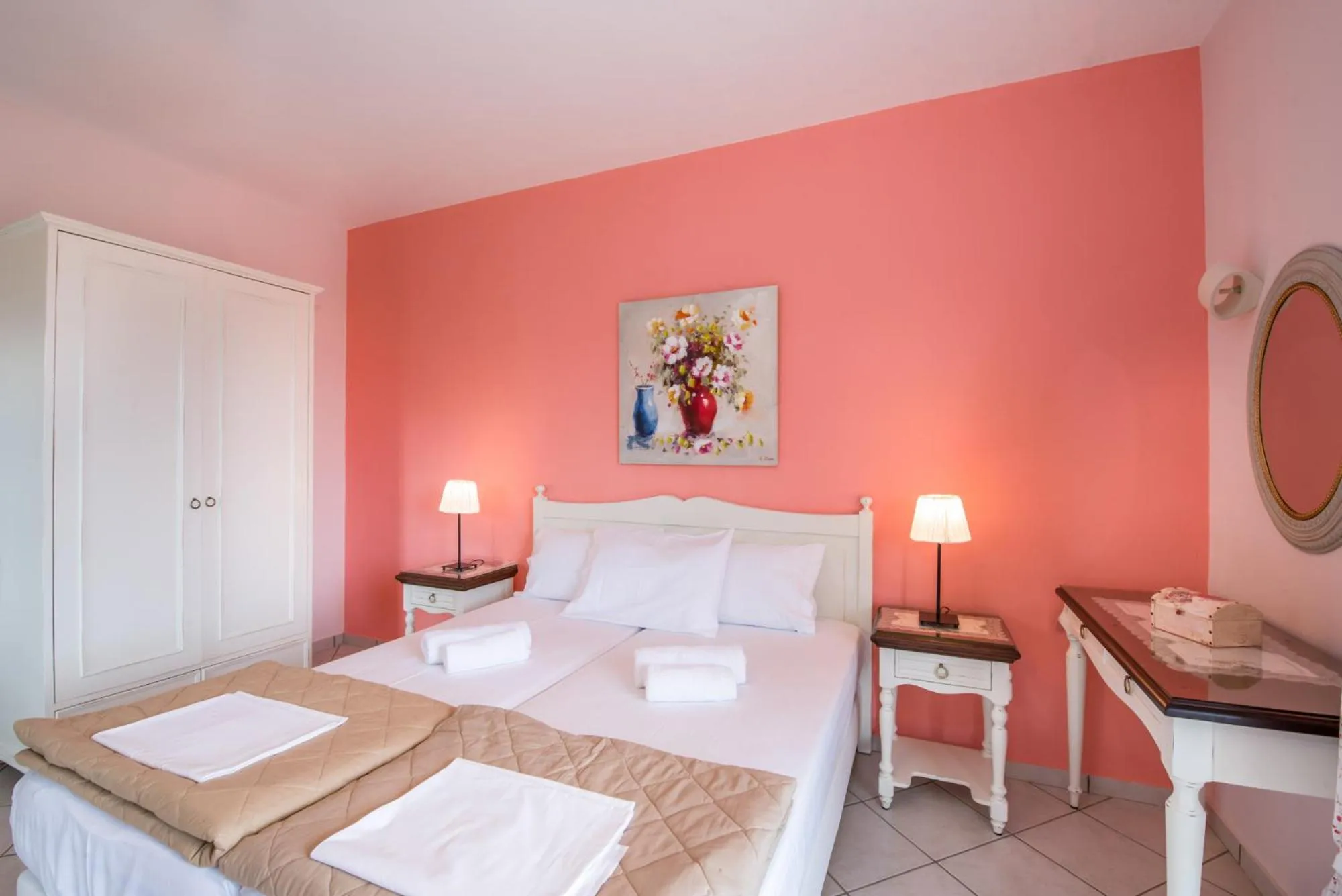 Bed in Stamatakis Boutique Studios