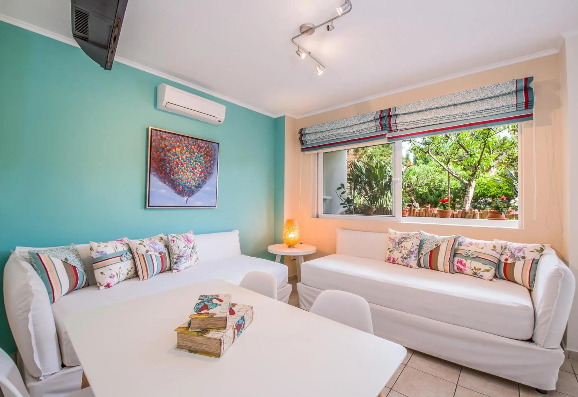 Living room, Bed in Stamatakis Boutique Studios