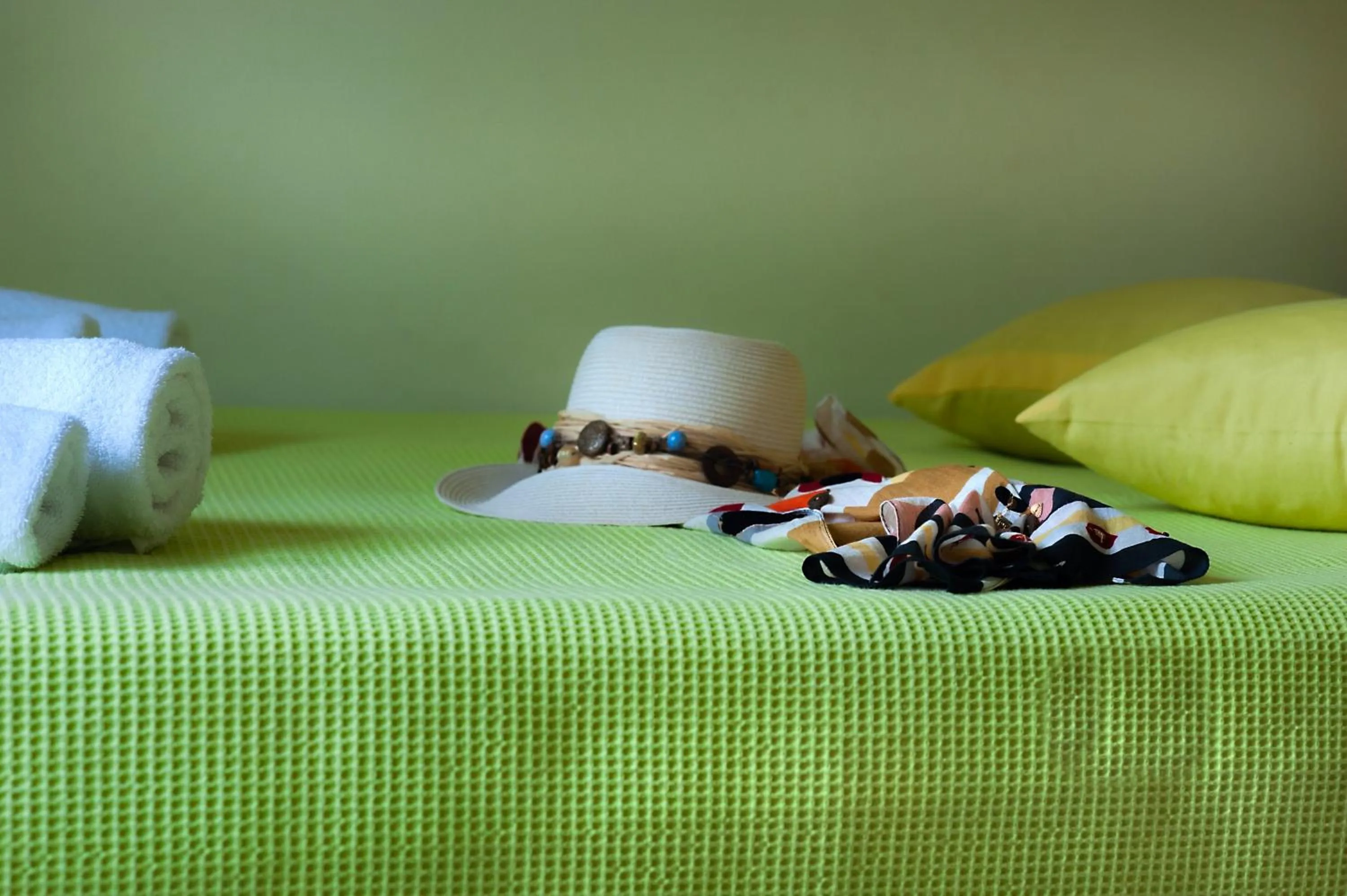 Bed in Stamatakis Boutique Studios