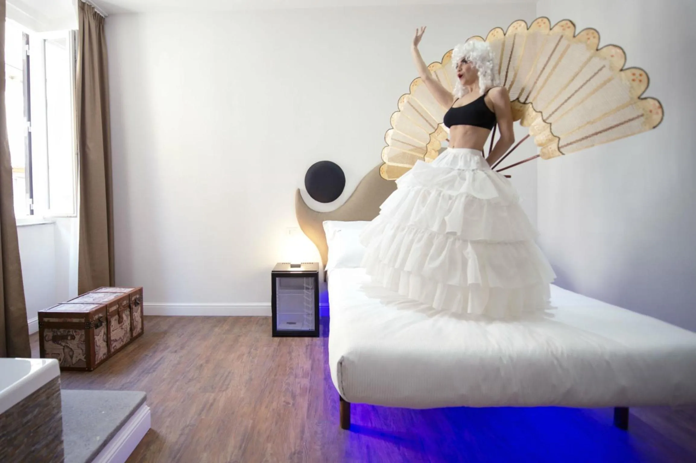 Decorative detail, Bed in Ripetta Relais