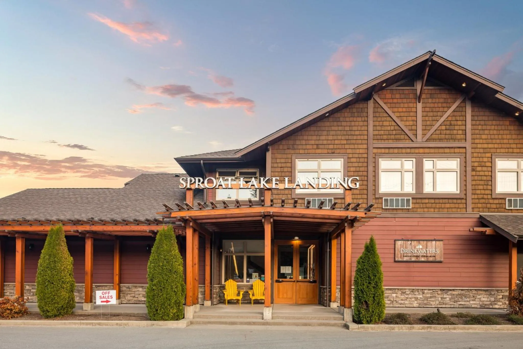Property building in Sproat Lake Landing Resort