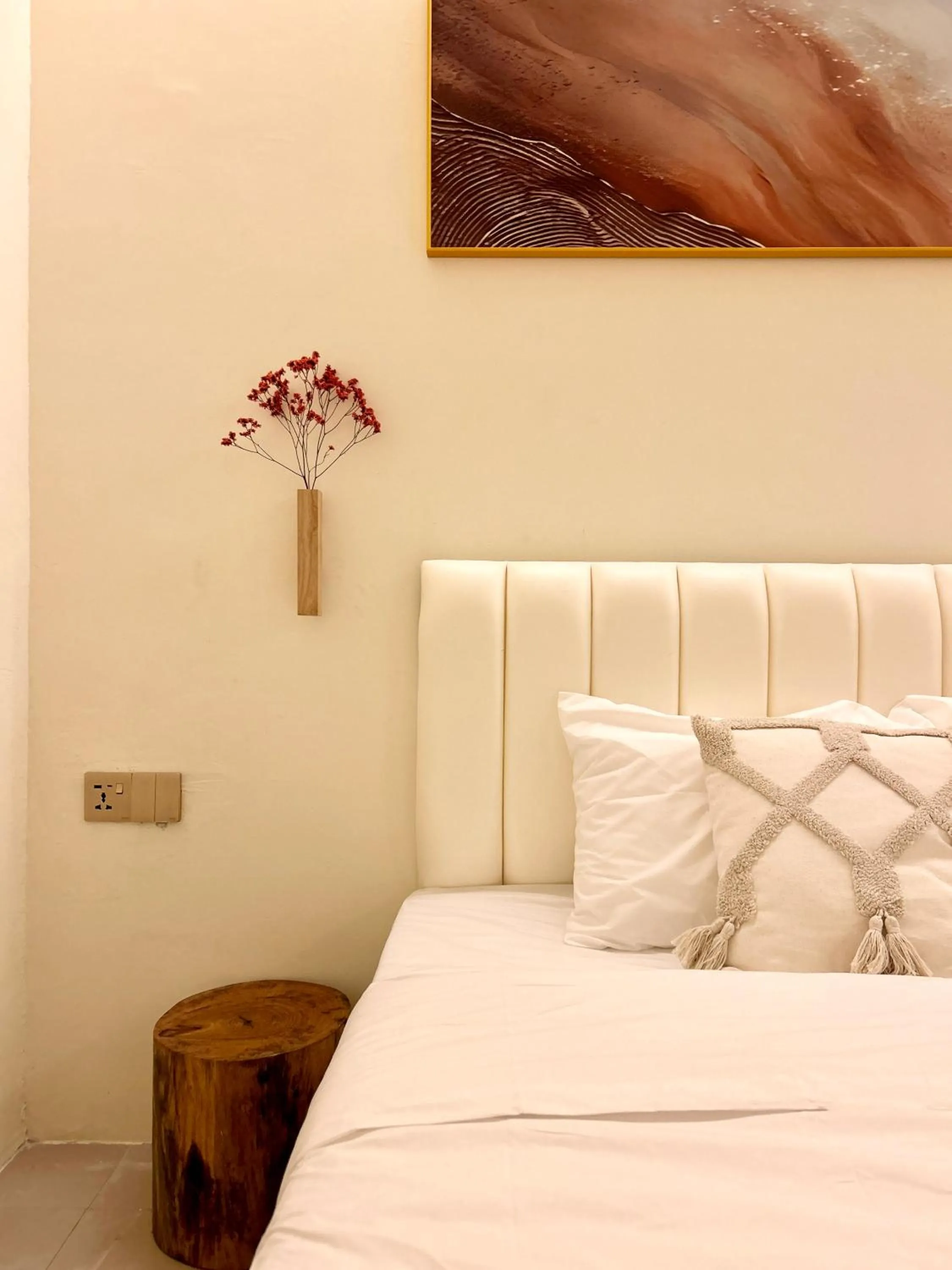 Bed in ONE18 Boutique Hotel