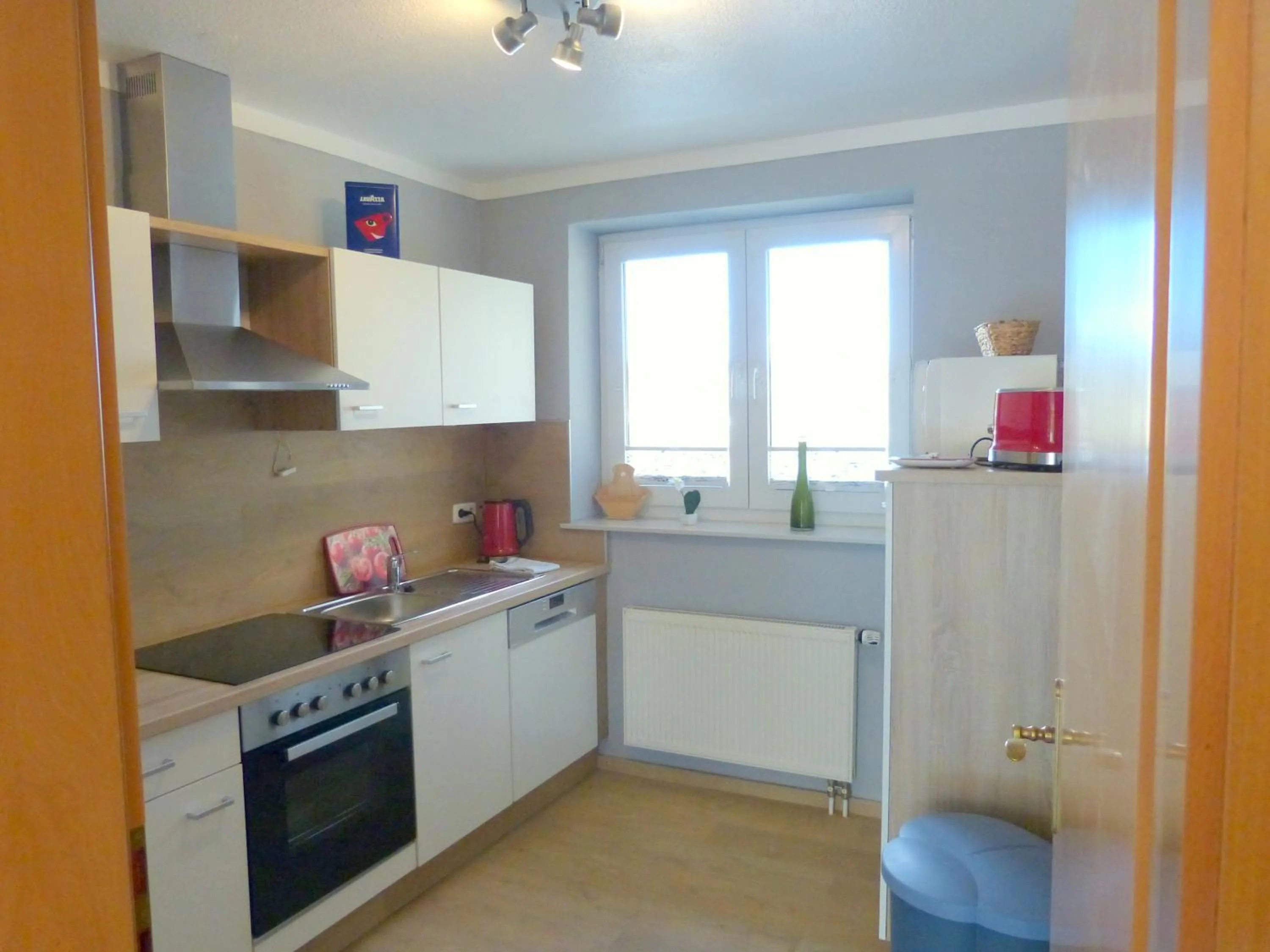 Kitchen or kitchenette in Gästehaus Steker