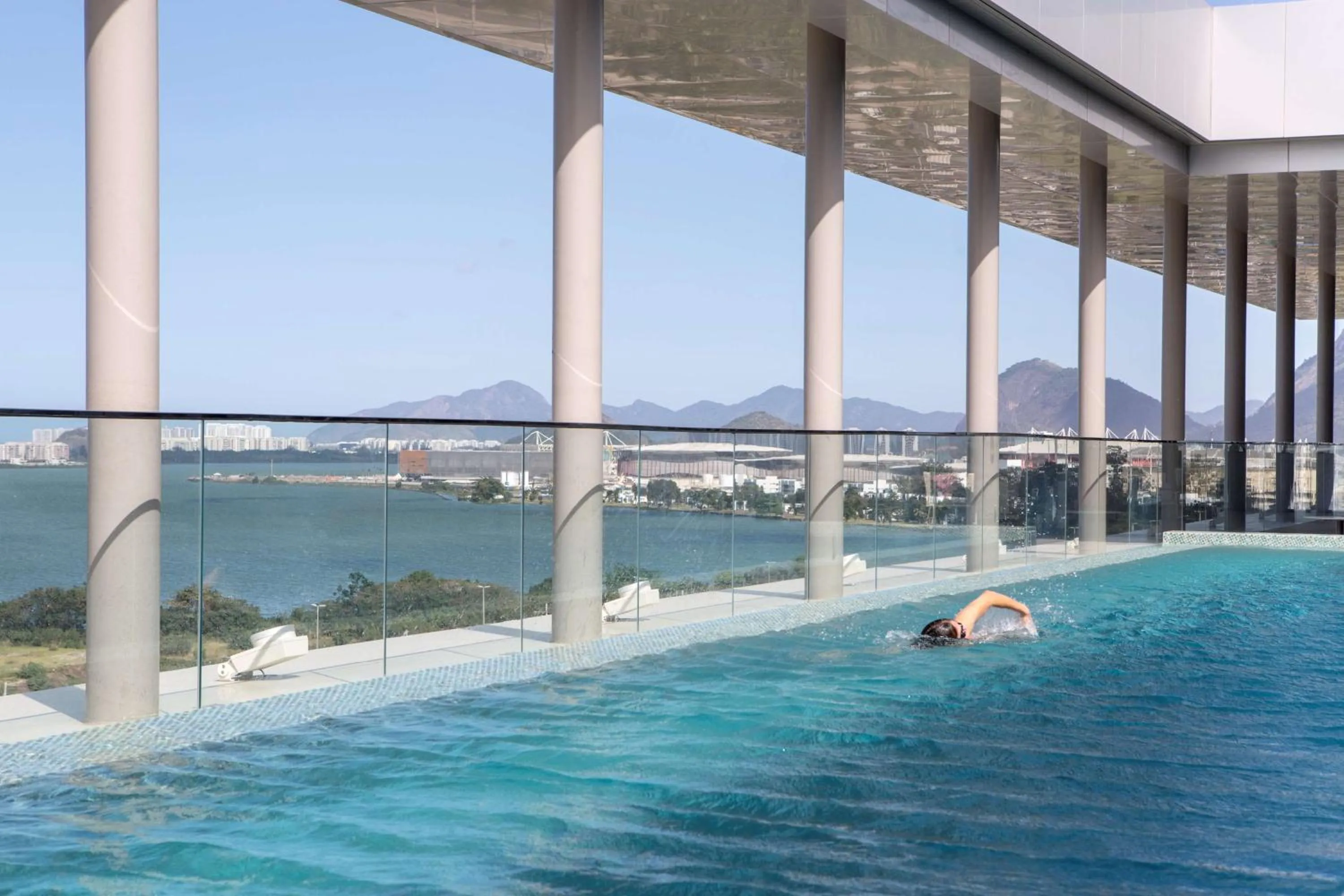 Pool view in Hilton Barra Rio de Janeiro