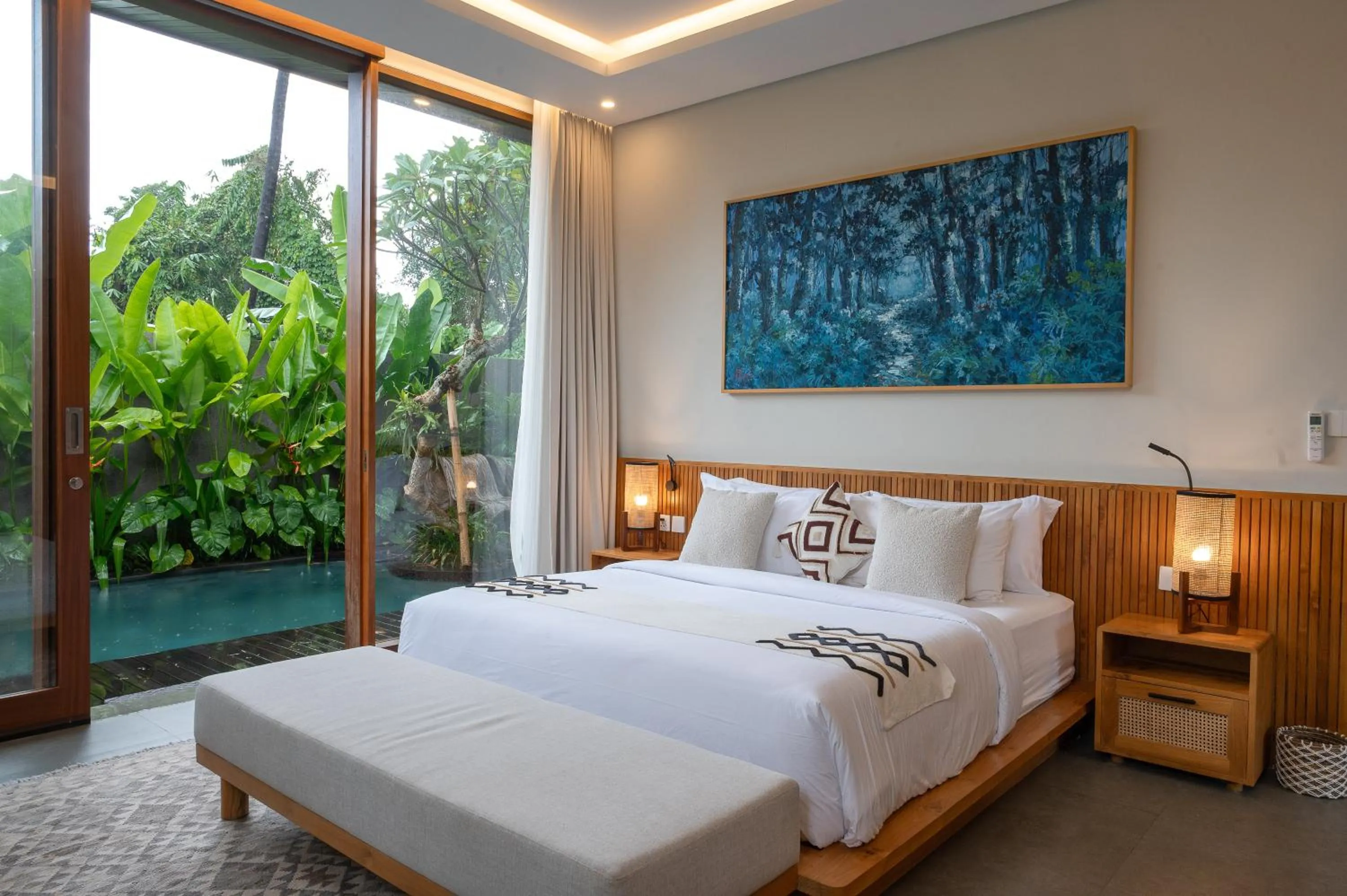 Bedroom, Bed in Villa Suarga Des Anicca