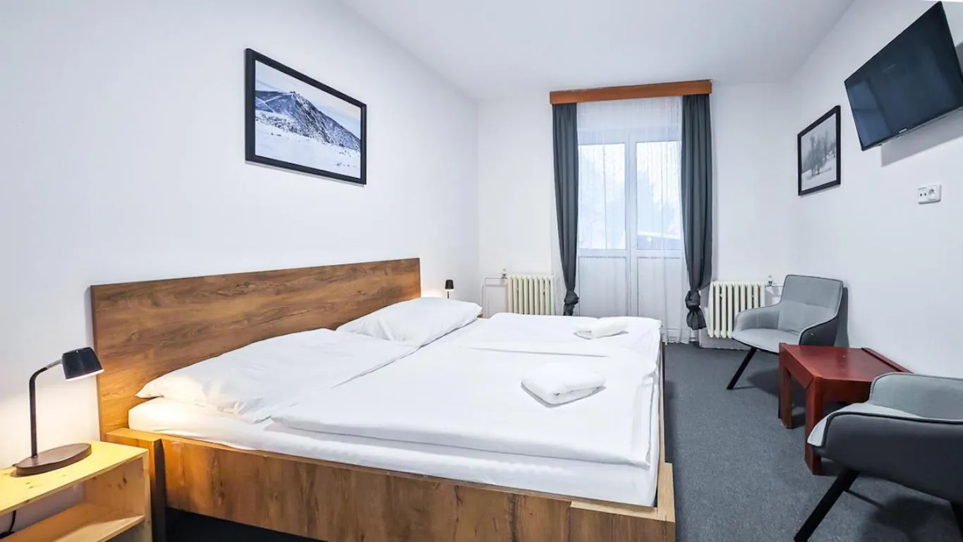 Bedroom, Bed in Penzion Vápenka