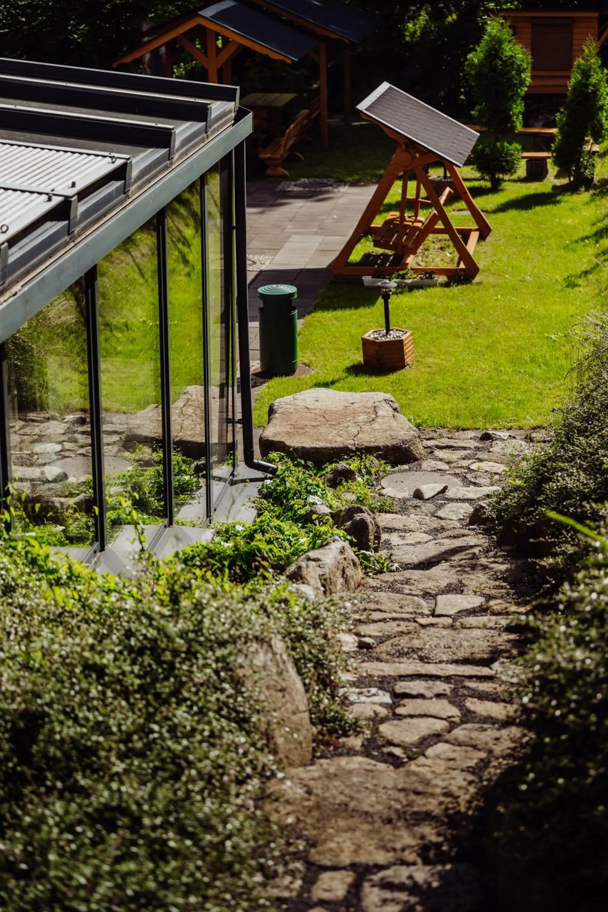 Garden in Hotel Na Skarpie