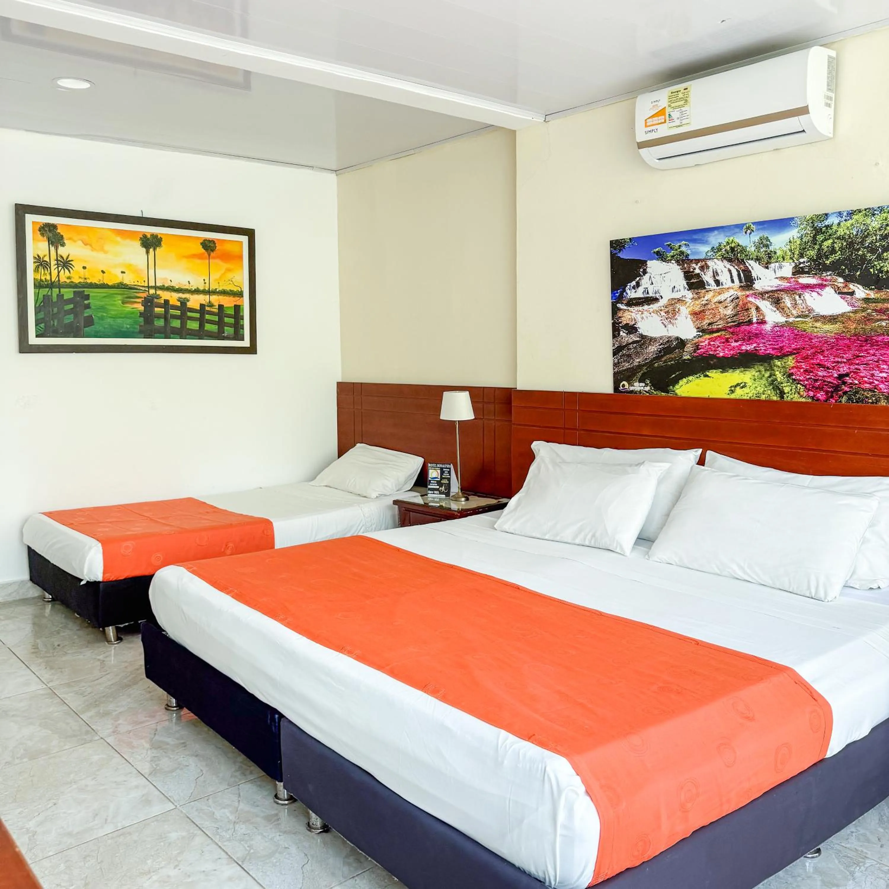 Bed in Hotel Rosalinda Campestre del Llano