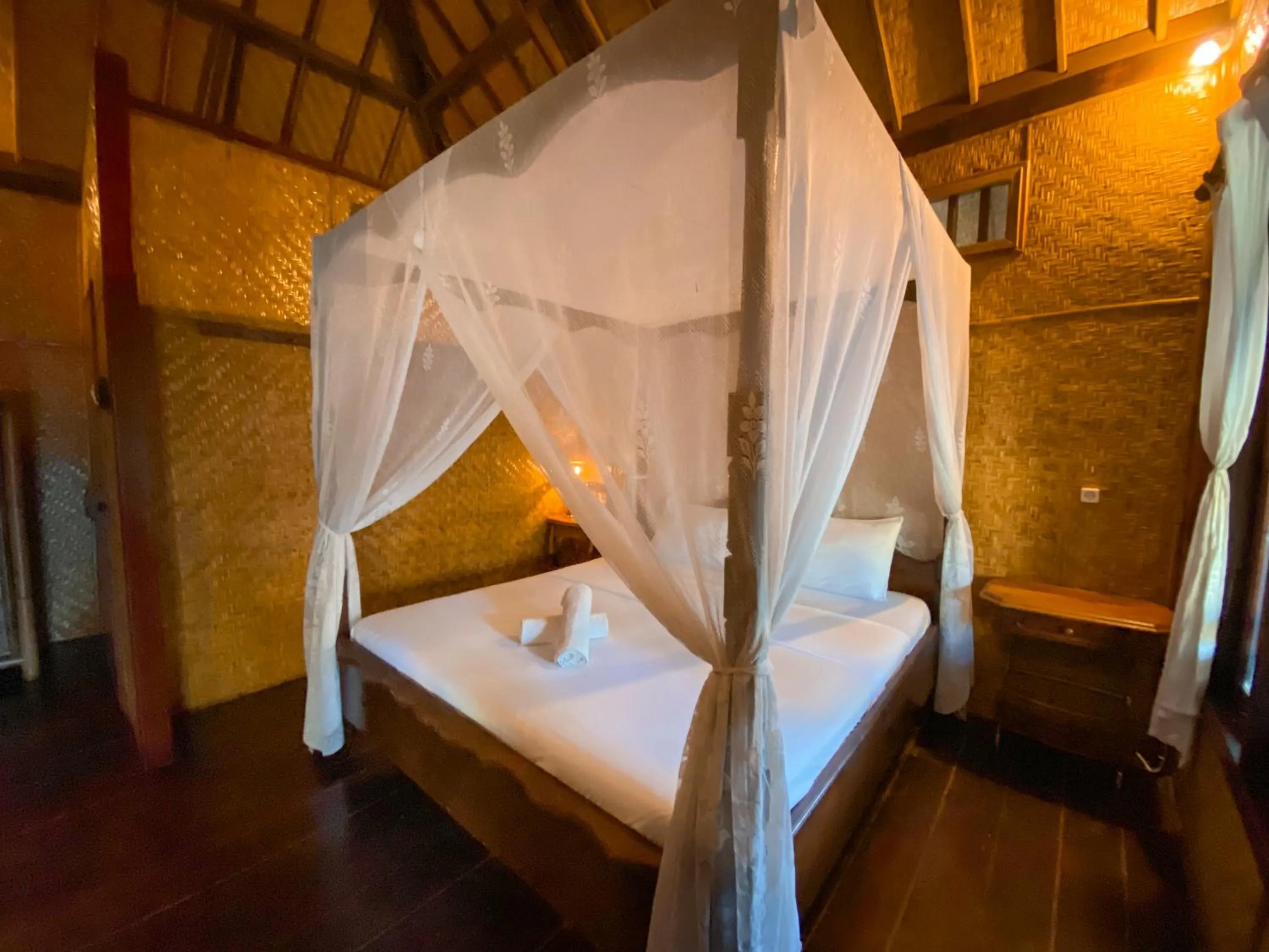 Bed in Sejuk Cottages