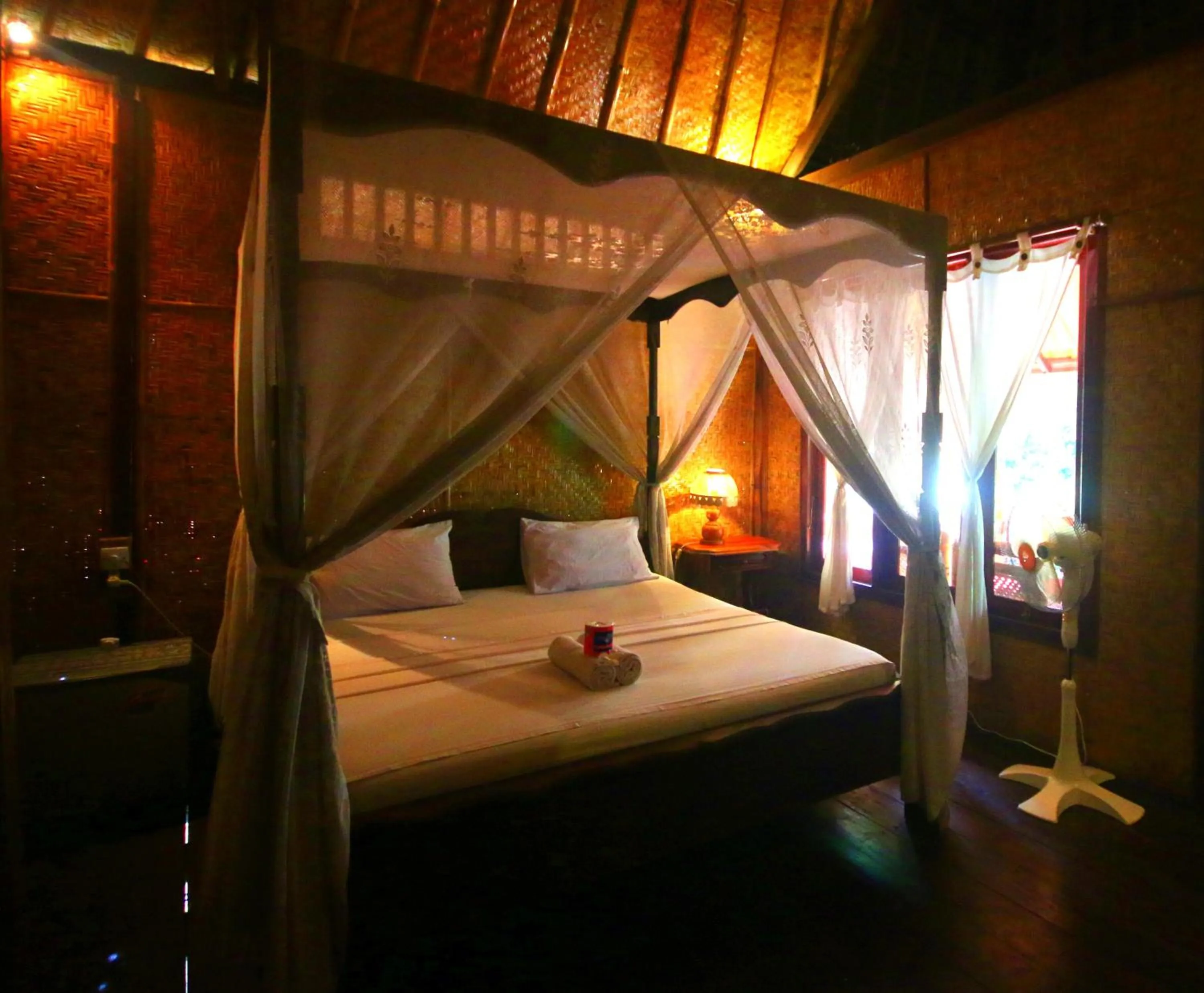 Bed in Sejuk Cottages