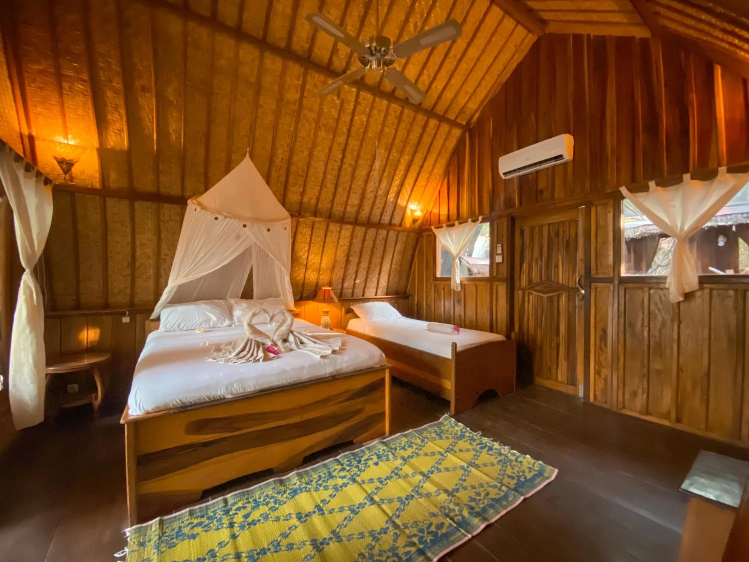 Bed in Sejuk Cottages