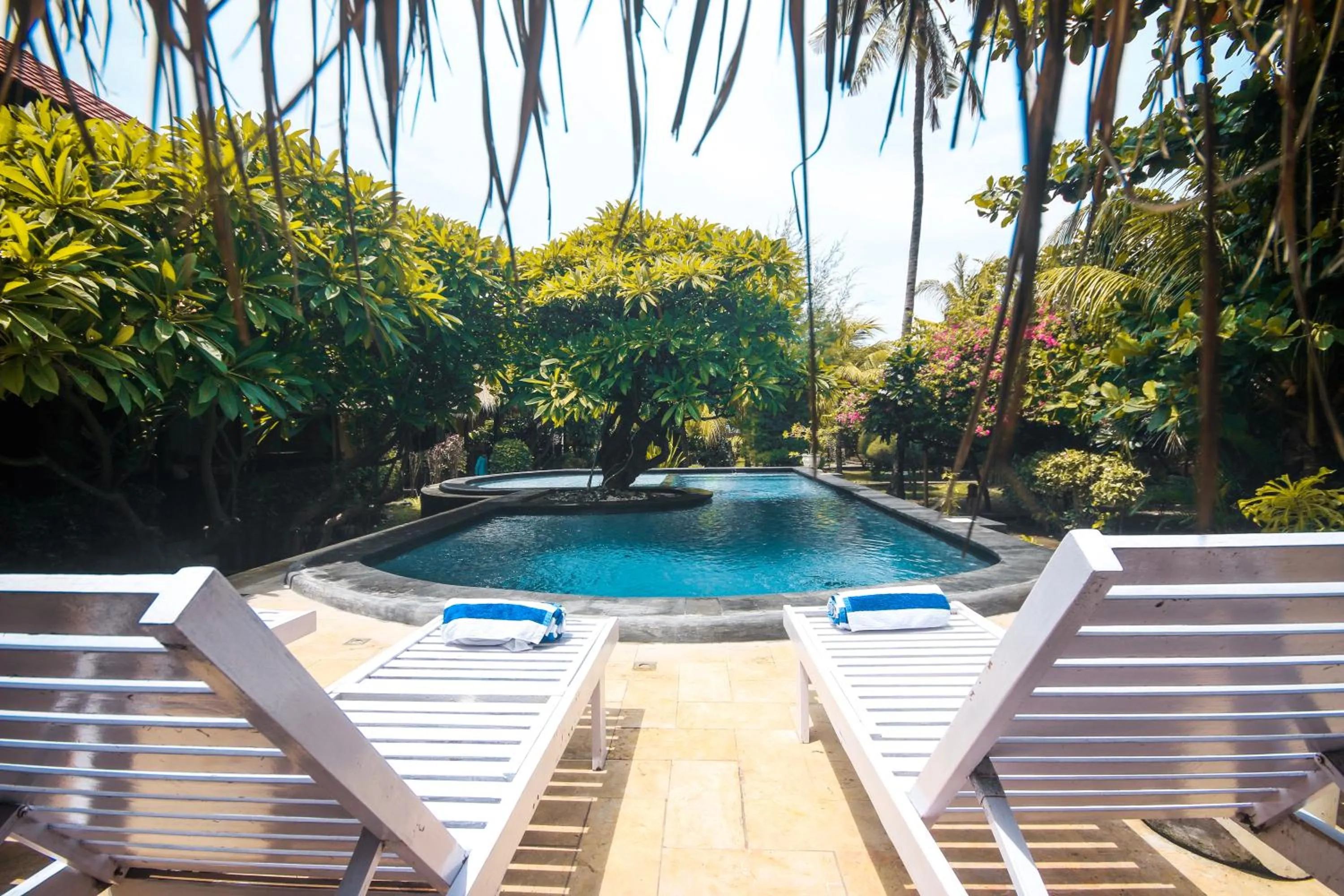 Swimming pool in Sejuk Cottages