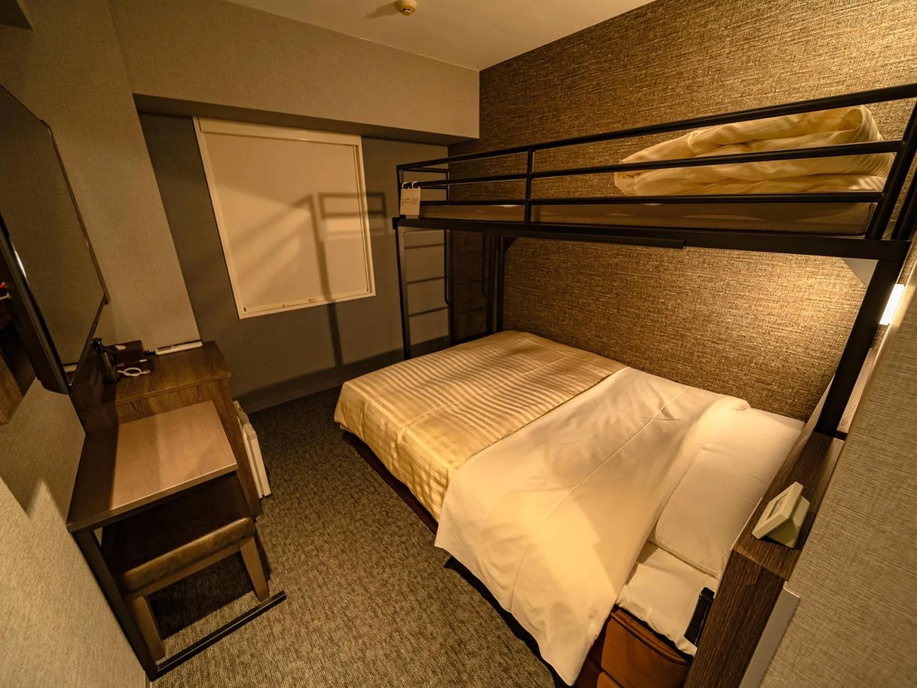 Bed in SUPER HOTEL Ikebukuro West Natural Hot Spring