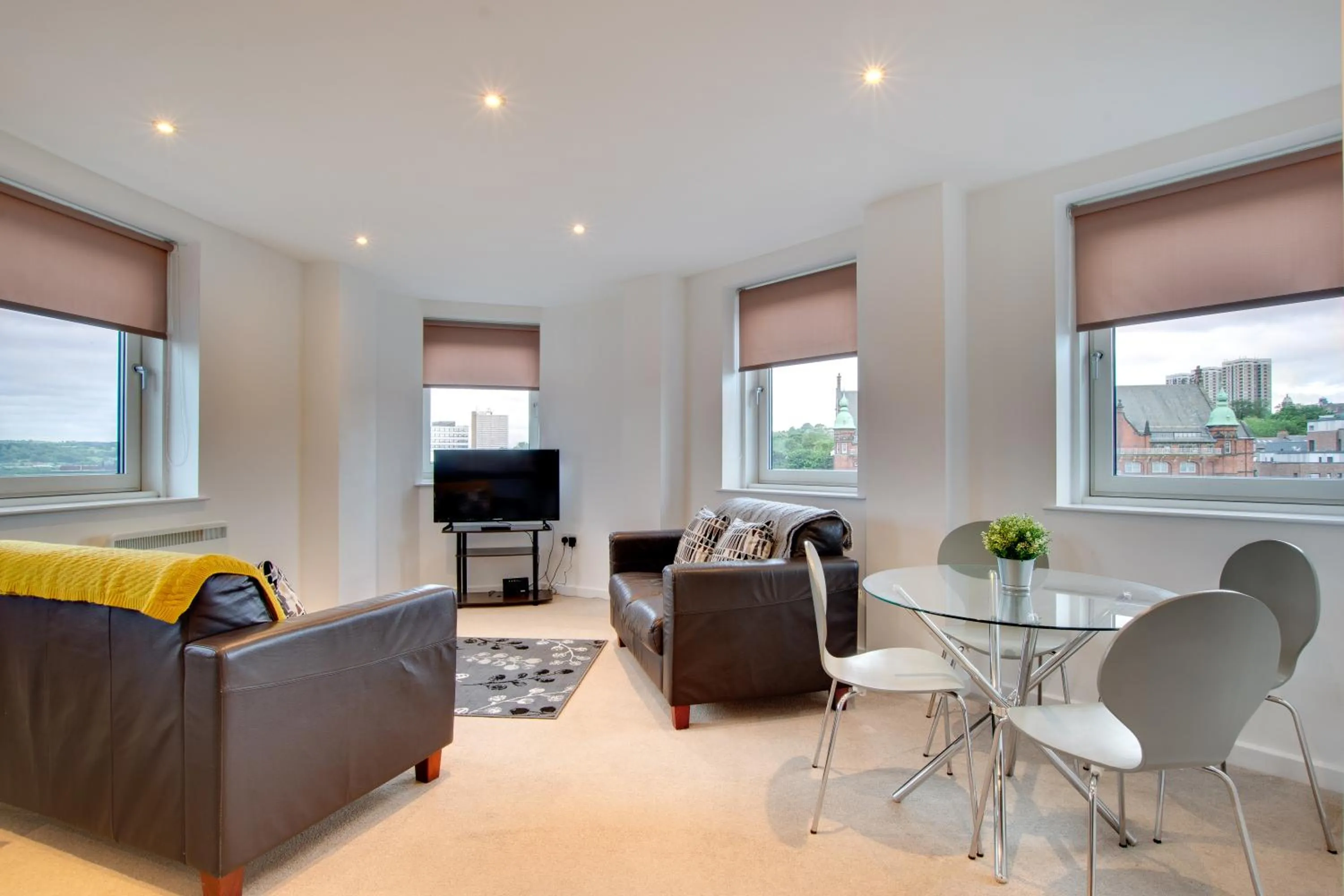 Living room in All Saints Apartments 5A by Week2Week