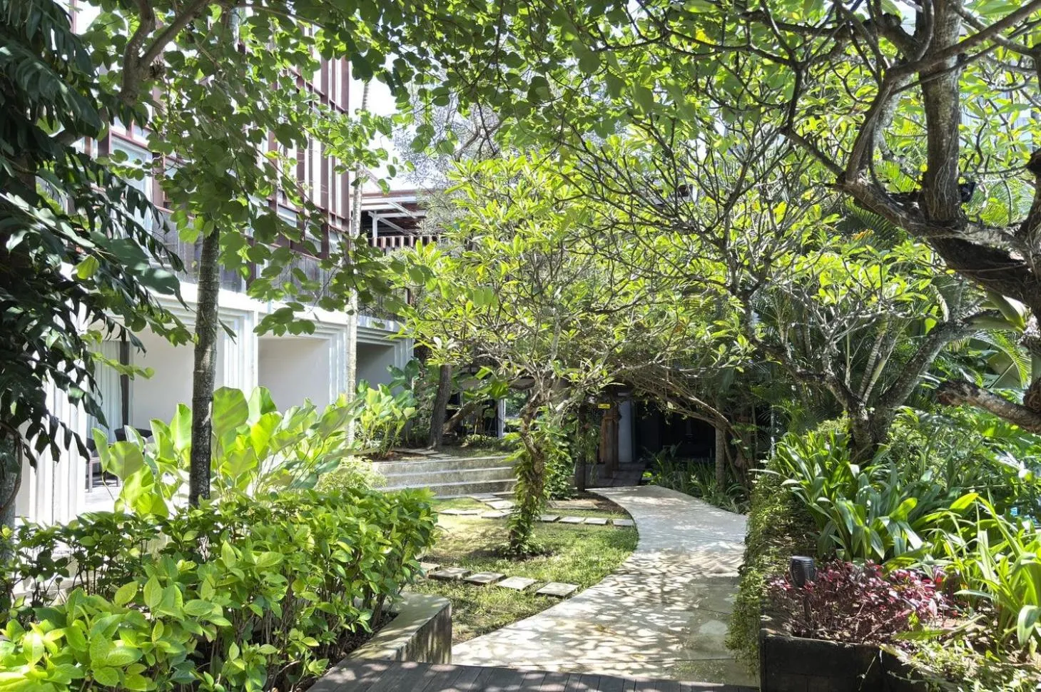 Garden view in The Lerina Hotel Nusa Dua