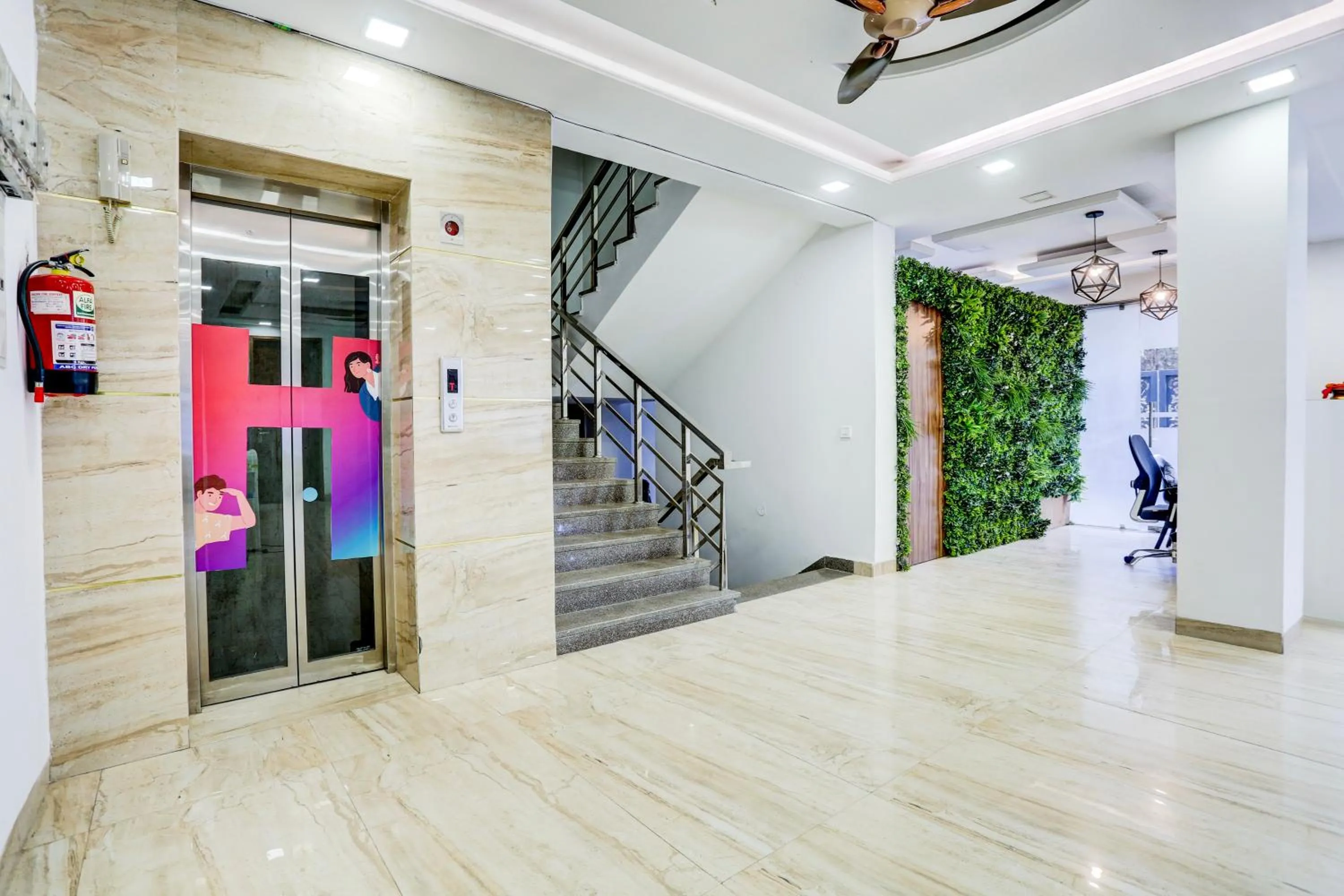 elevator in Hotel Grey Medicity Modern Rooms, Prime Location, Affordable Rates I Near Medanta