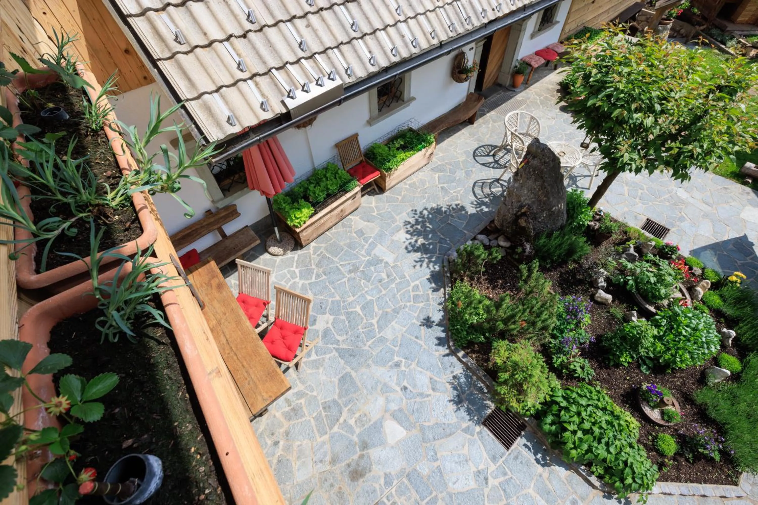 Patio in Apartmaji Katrnjek
