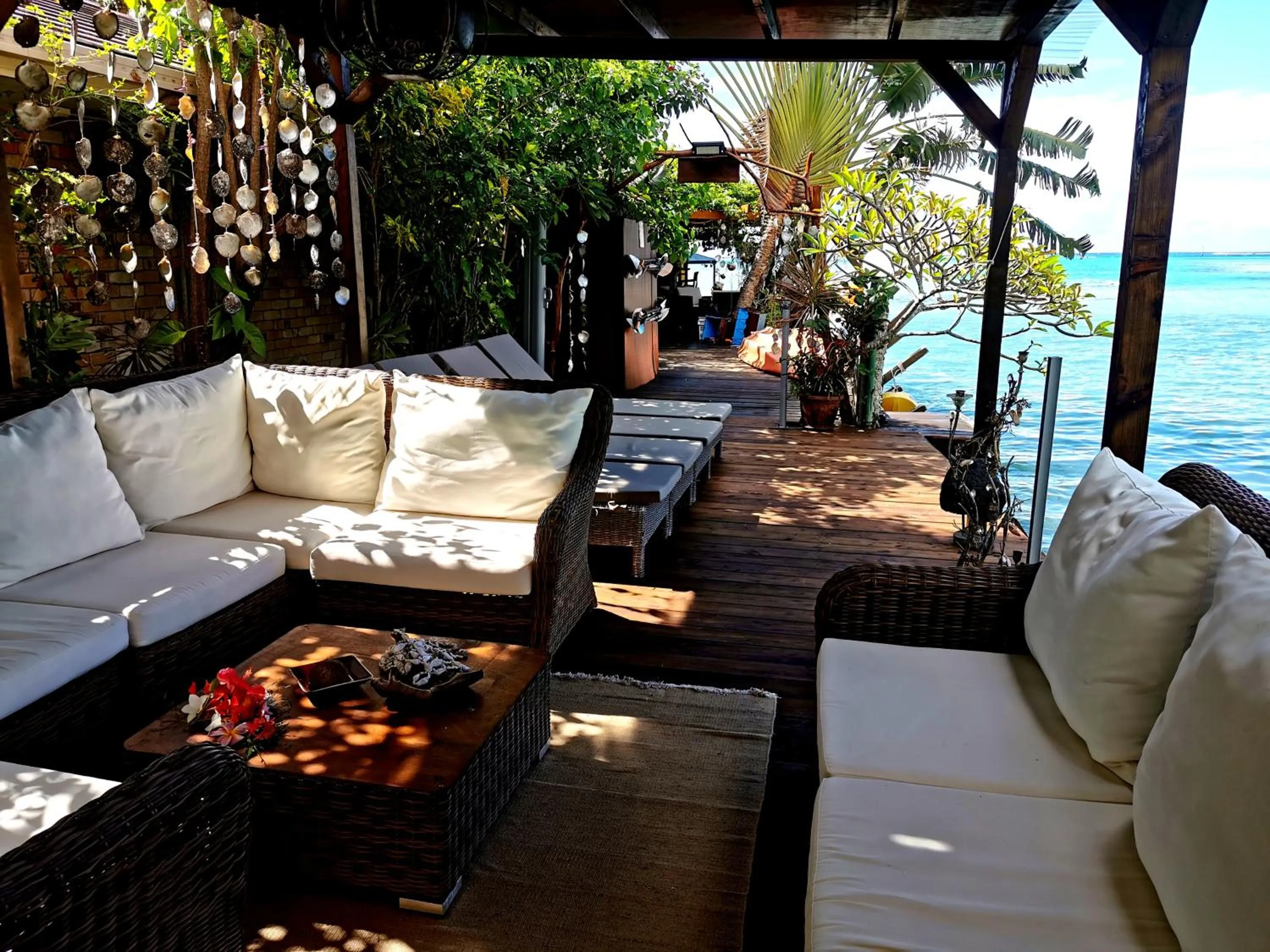 Patio in Hôtel Fenua Mata'i'oa