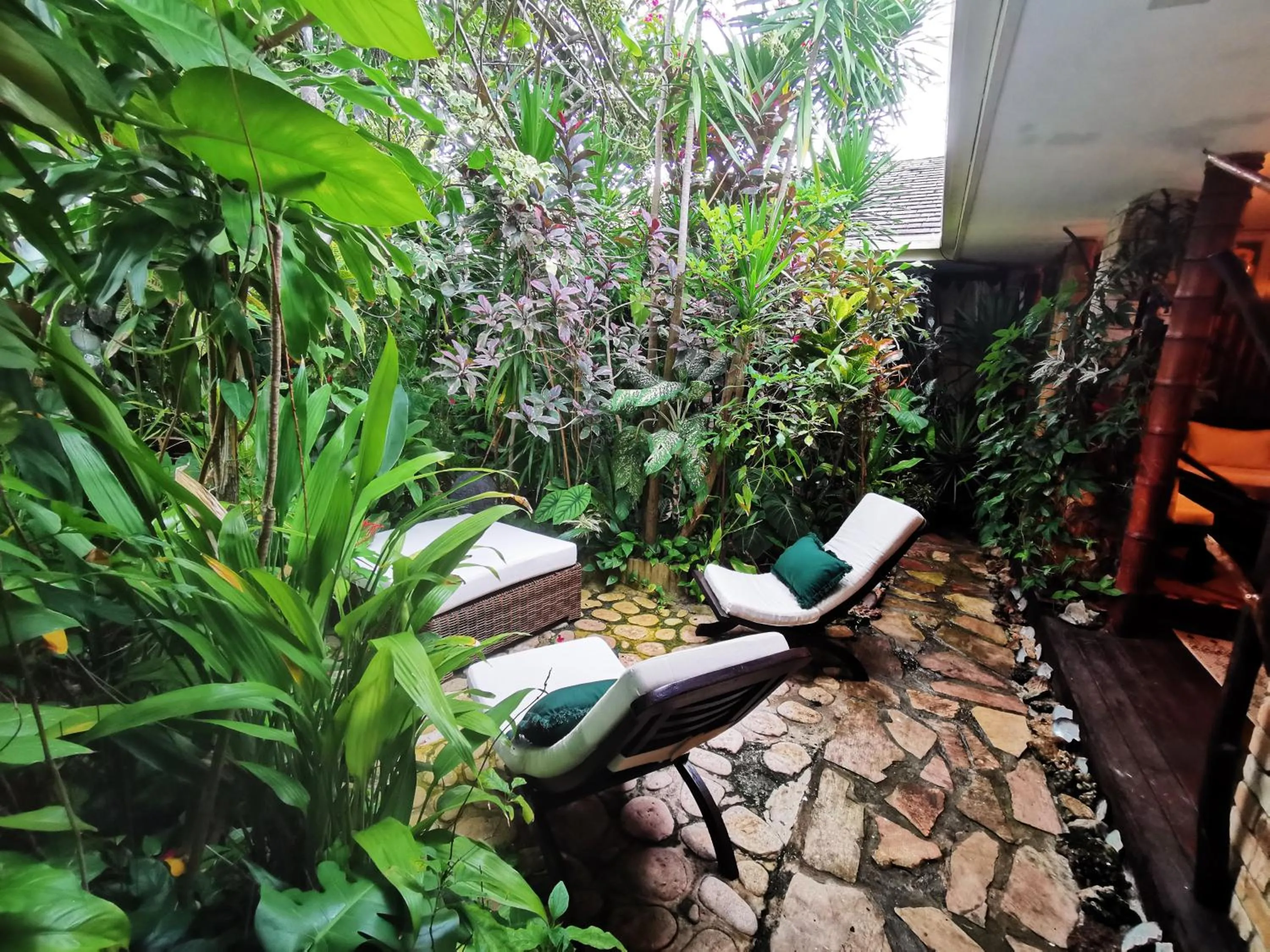 Garden in Hôtel Fenua Mata'i'oa