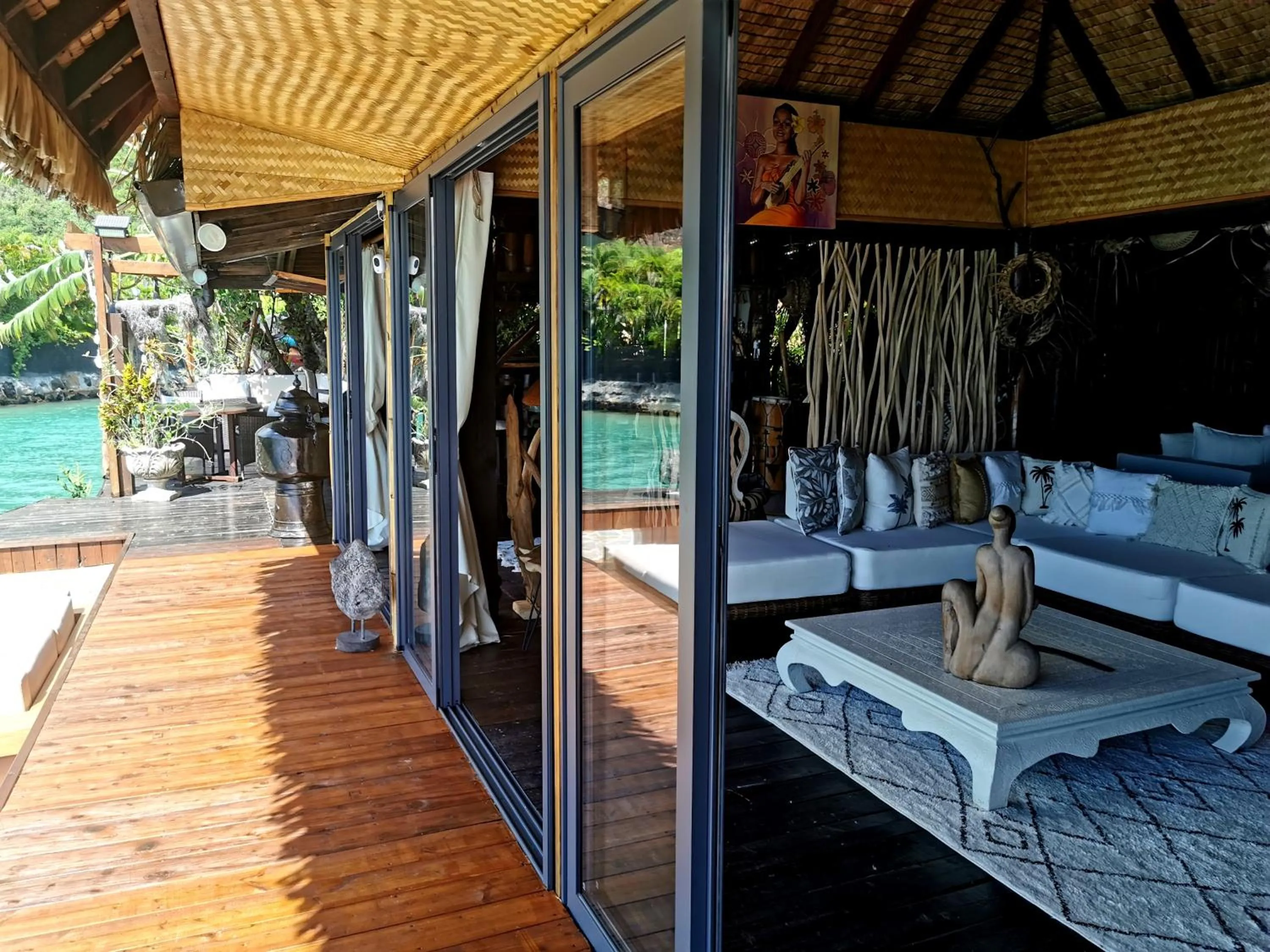 Patio in Hôtel Fenua Mata'i'oa