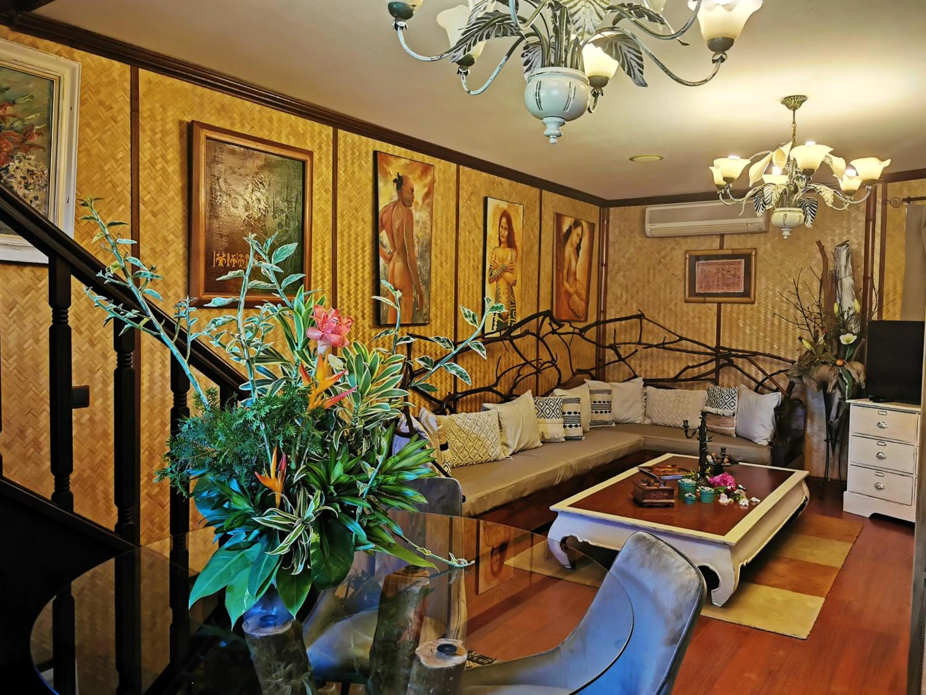Living room in Hôtel Fenua Mata'i'oa
