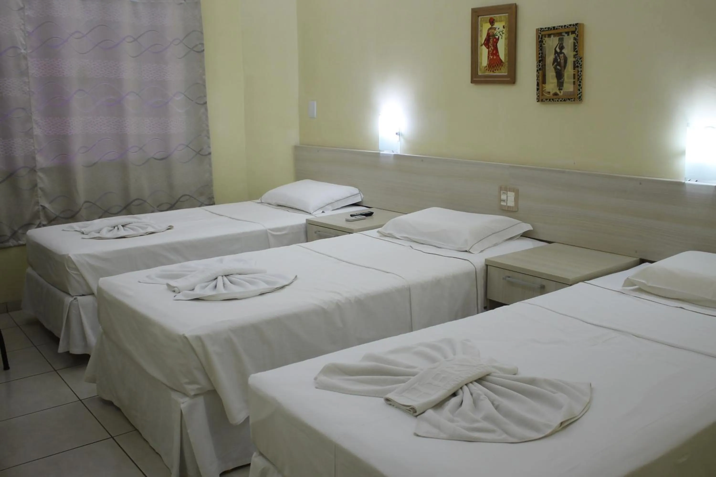 Bed in Herval Park Hotel