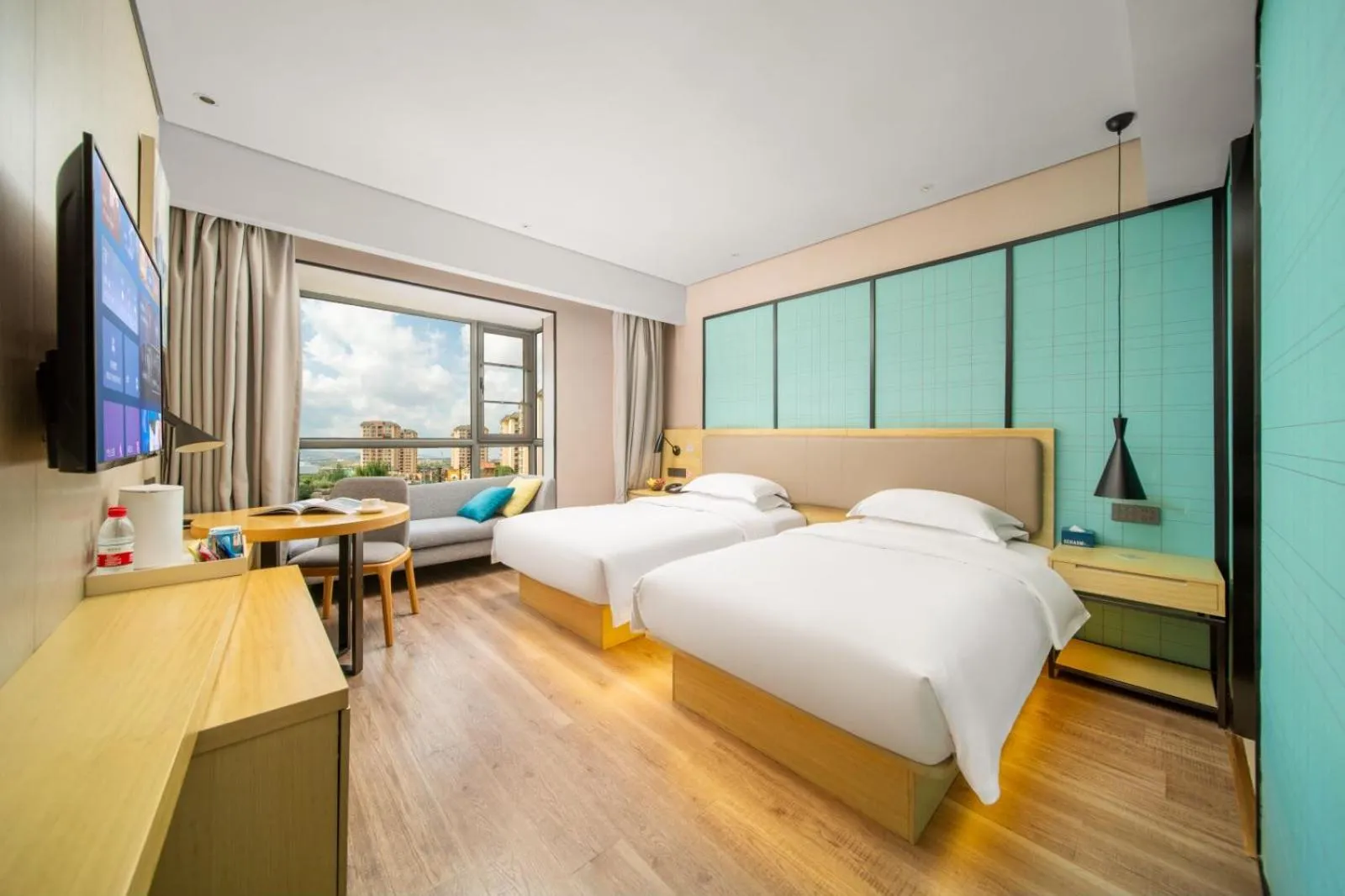 Bedroom, Bed in Echarm Hotel Kunming Changshui International Airport