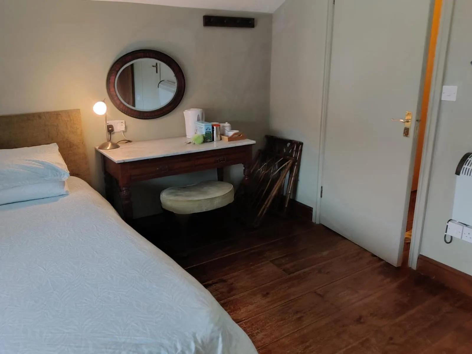 Bed in Pleck Barn B&B