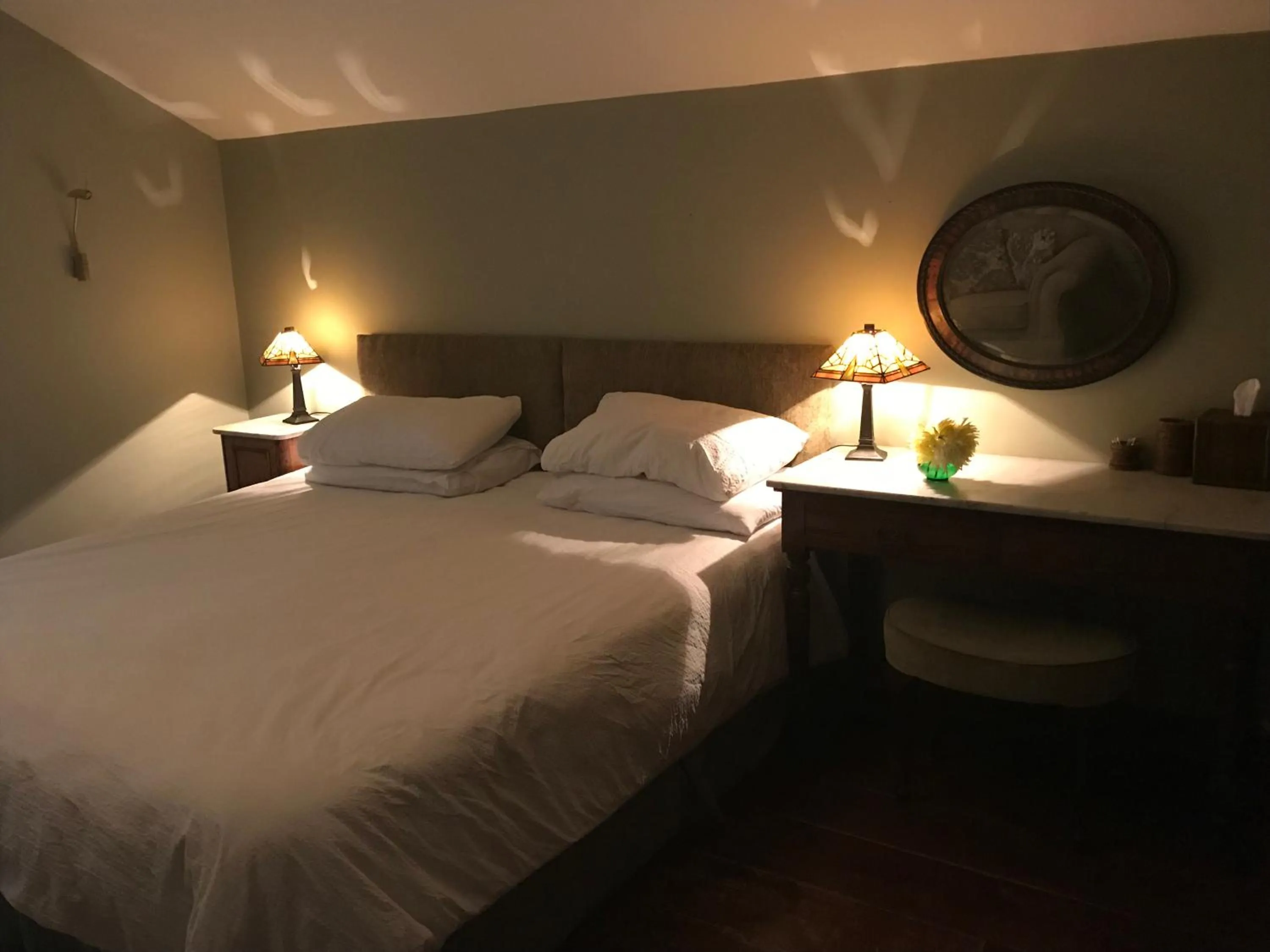 Bed in Pleck Barn B&B