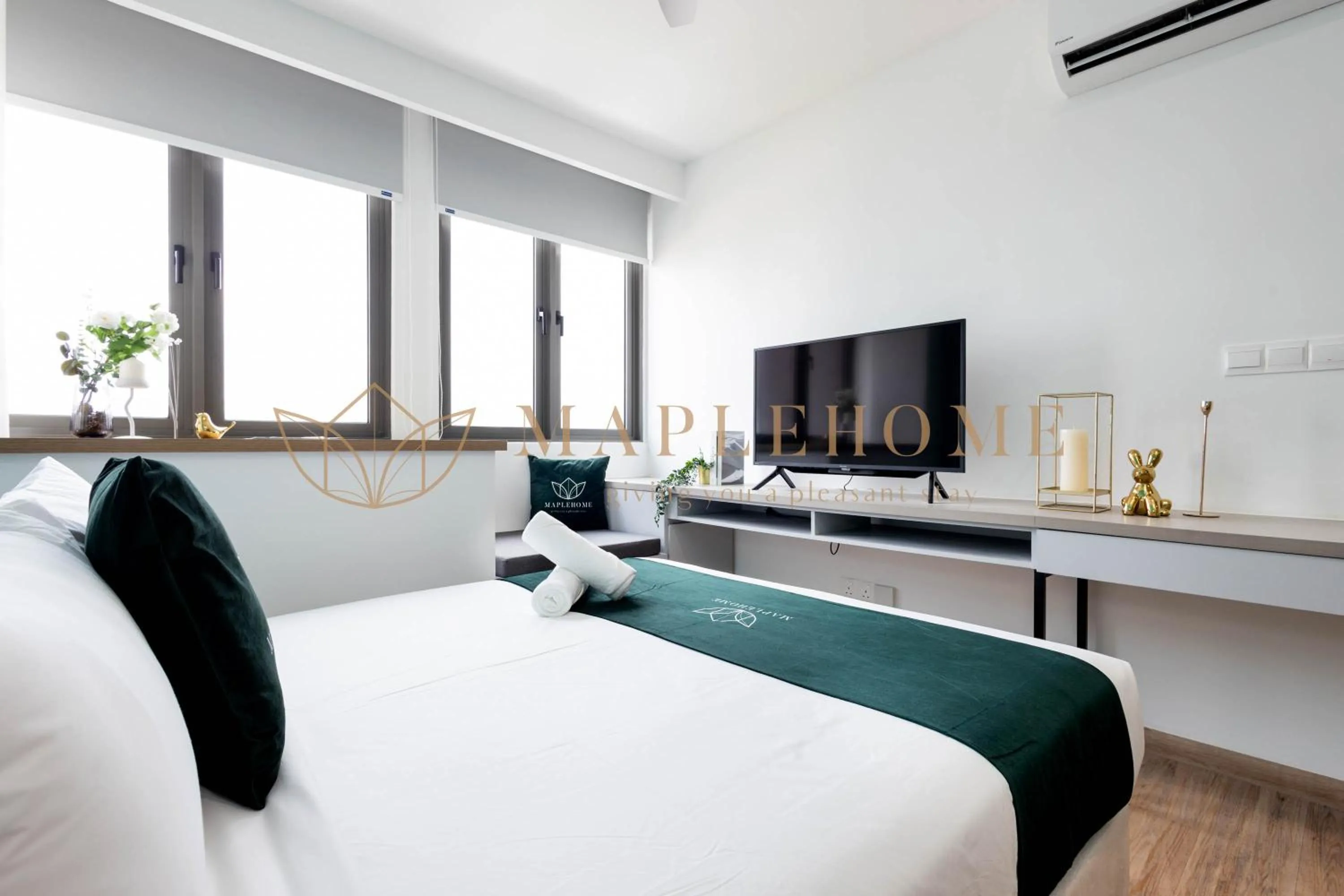 Bed in Riveria Premier Suites Kuala Lumpur