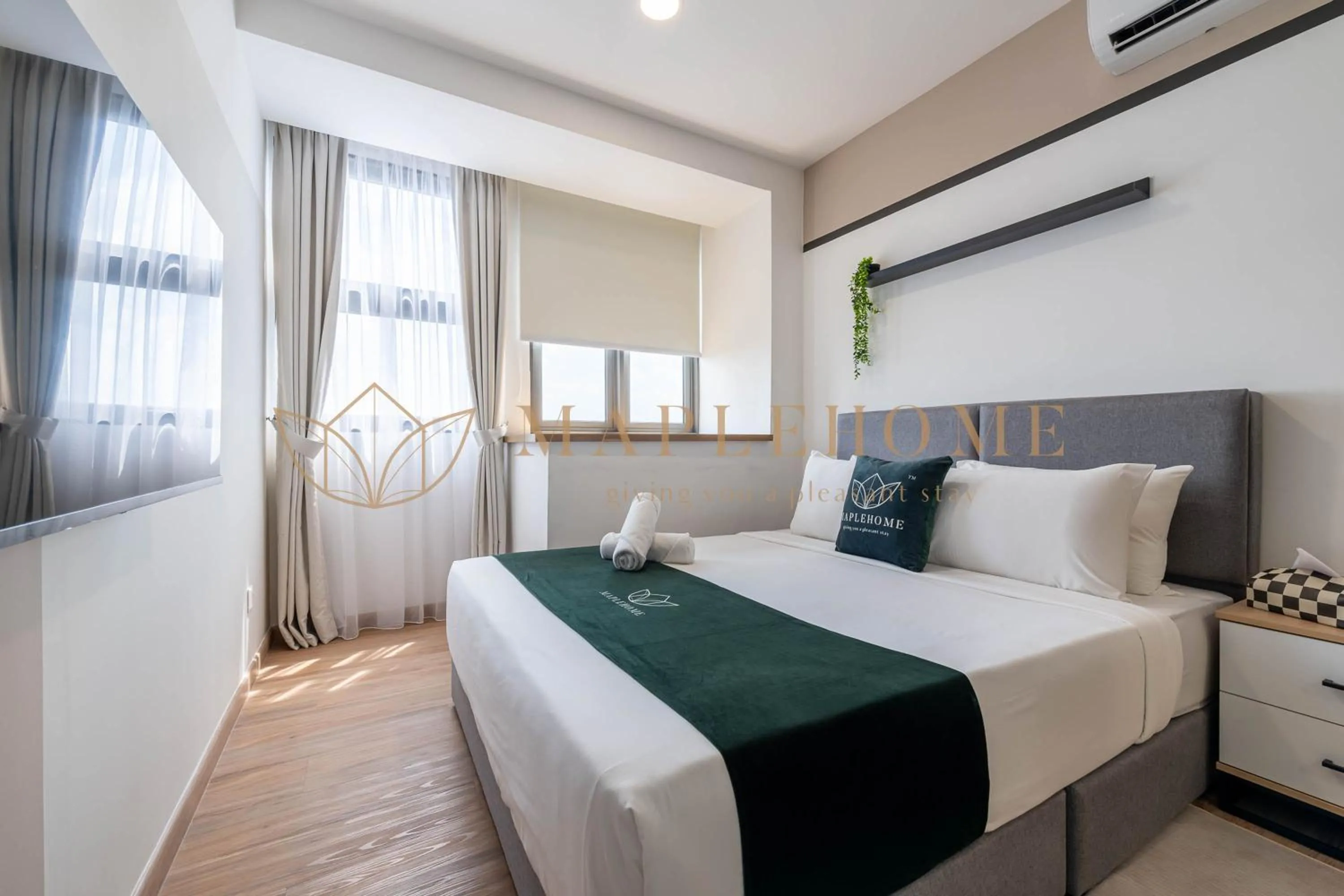 Bed in Riveria Premier Suites Kuala Lumpur