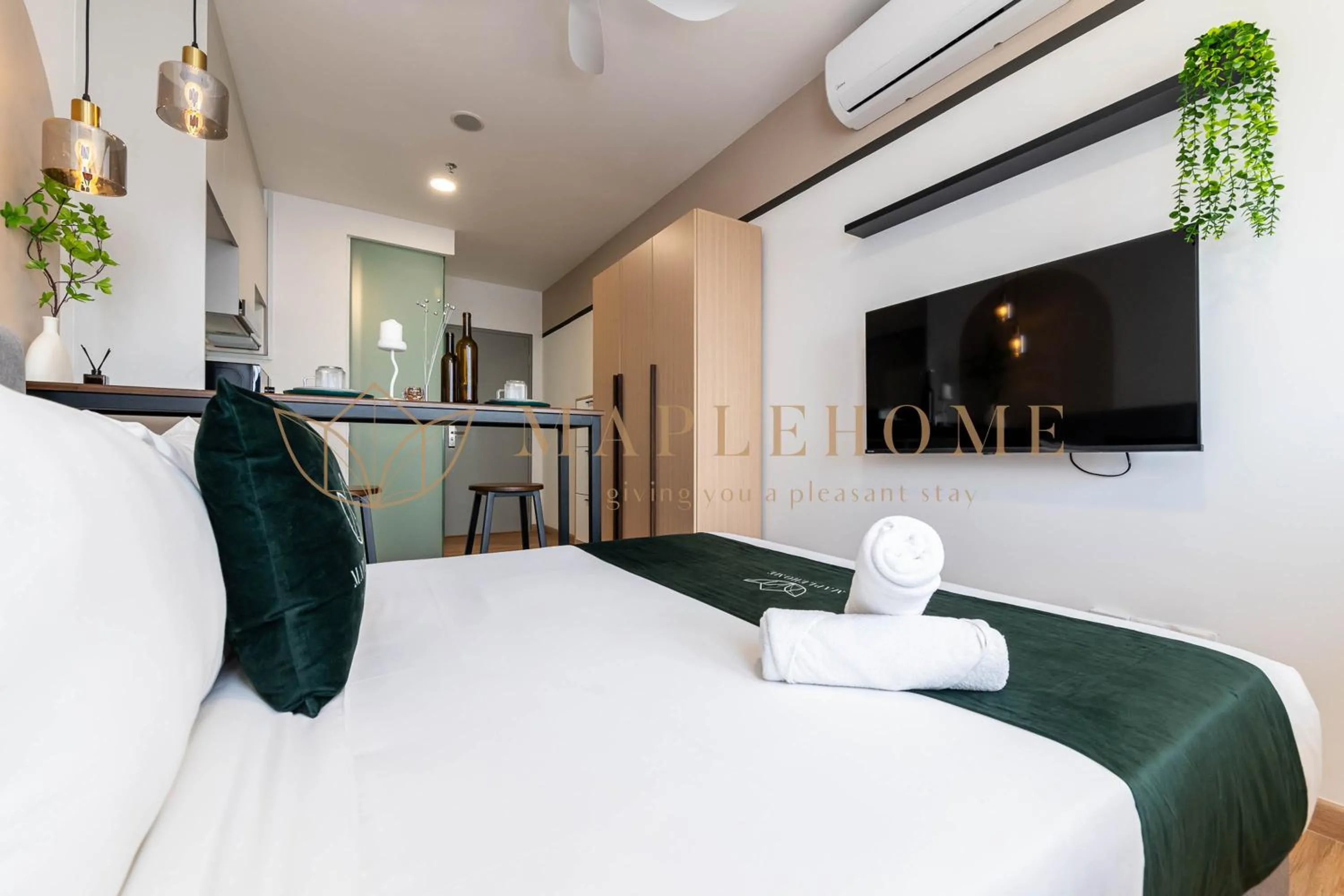 Bed in Riveria Premier Suites Kuala Lumpur