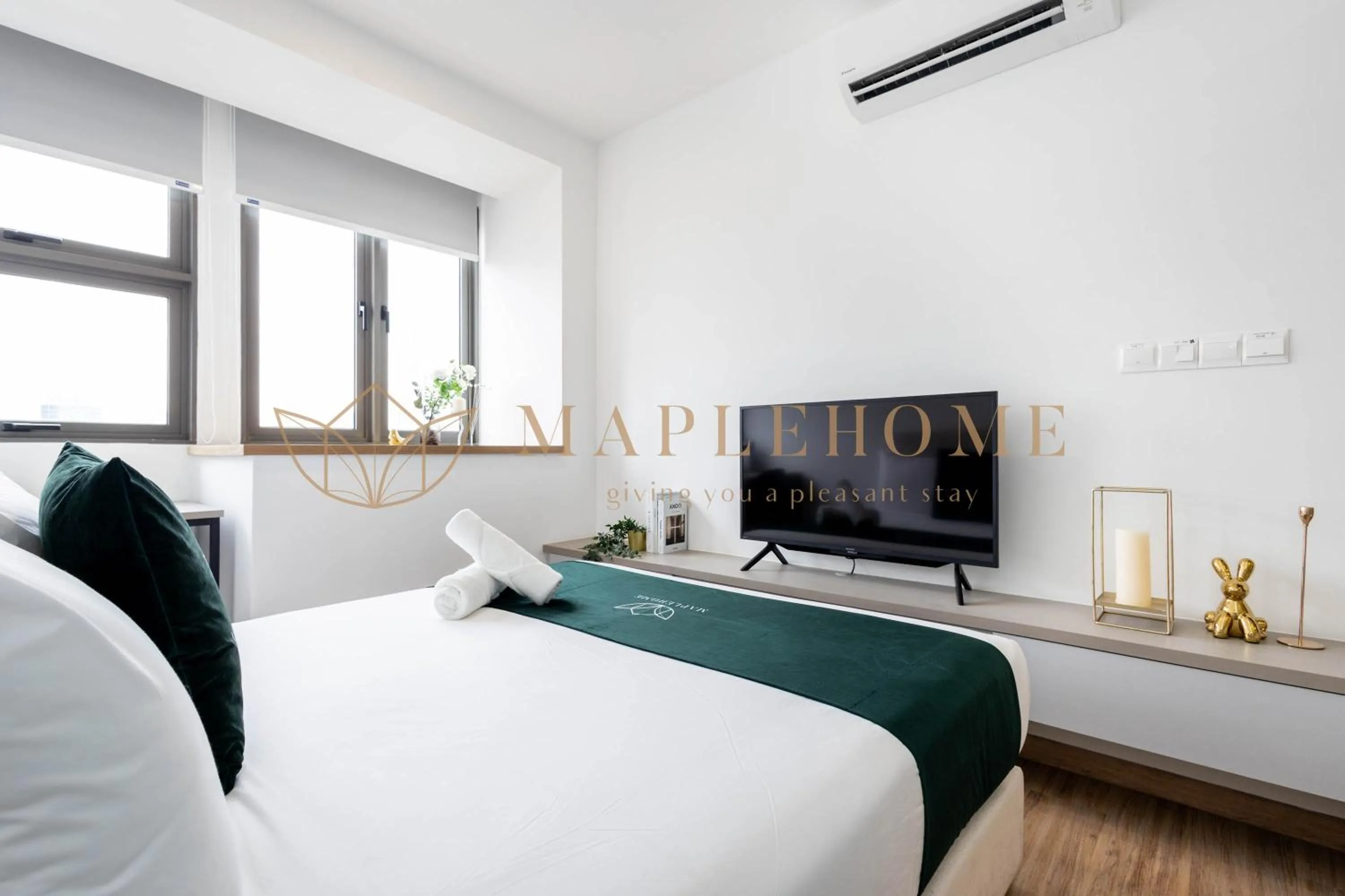 Bed in Riveria Premier Suites Kuala Lumpur